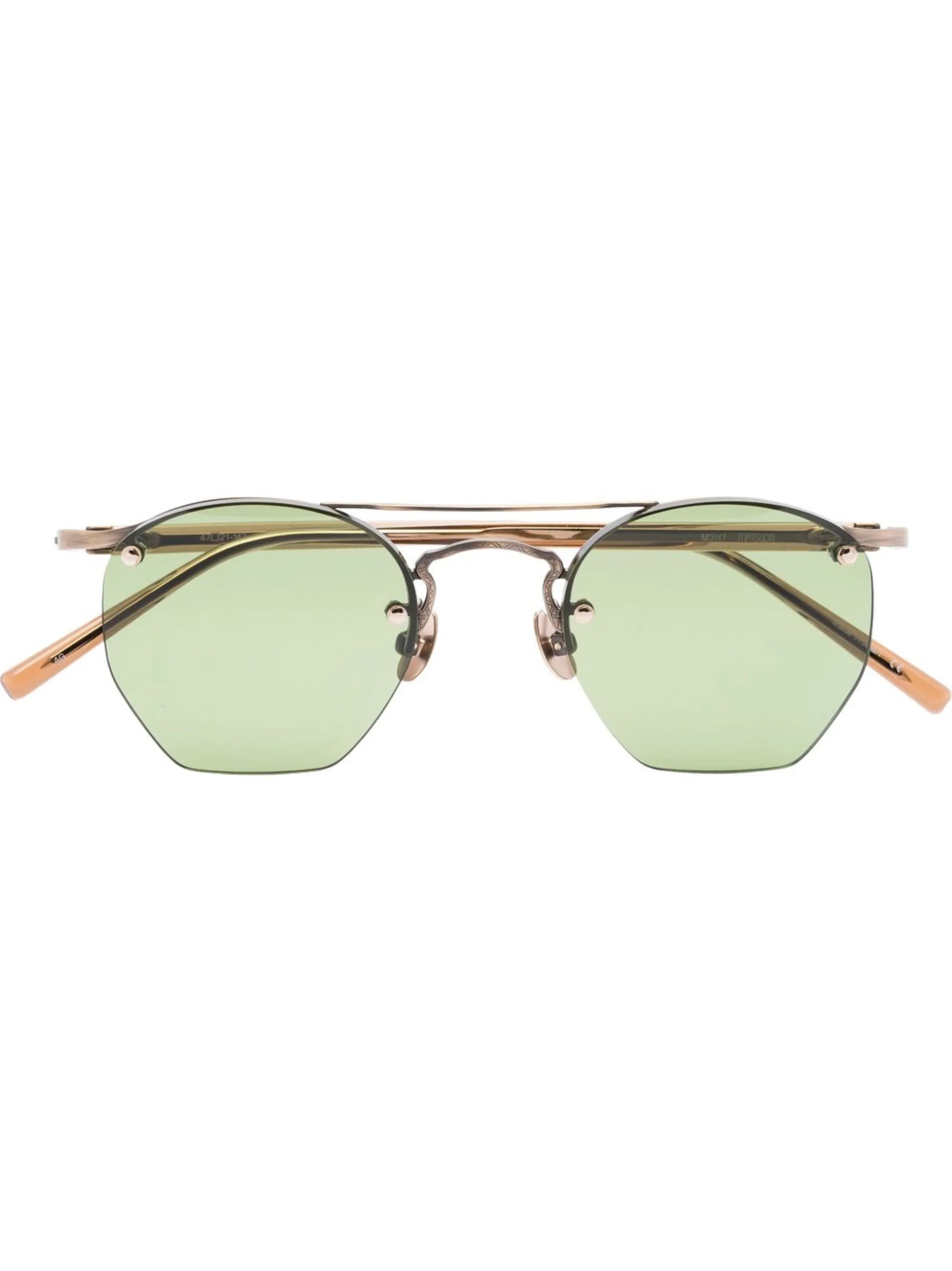 Geometric Rimless sunglasses