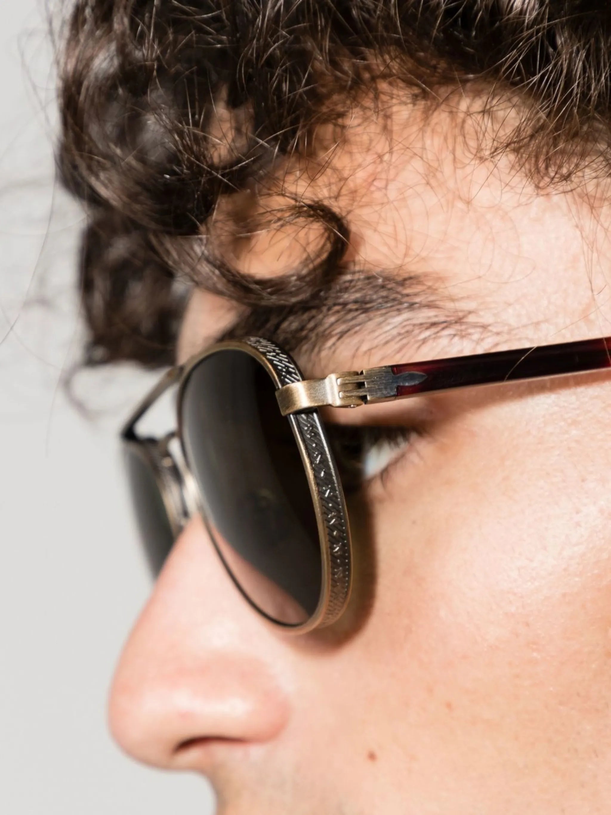 rounded tinted sunglasses