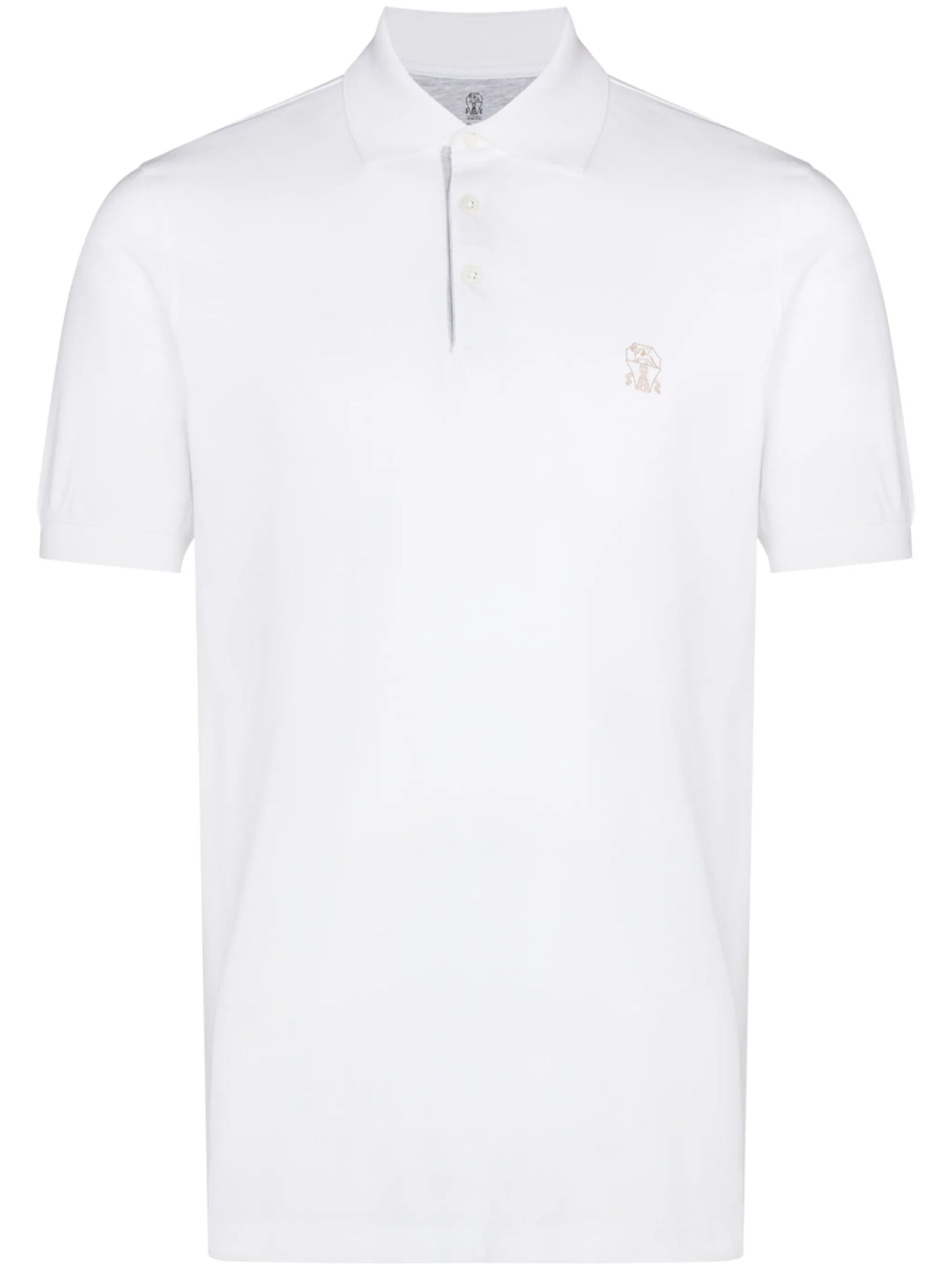 embroidered-logo polo shirt