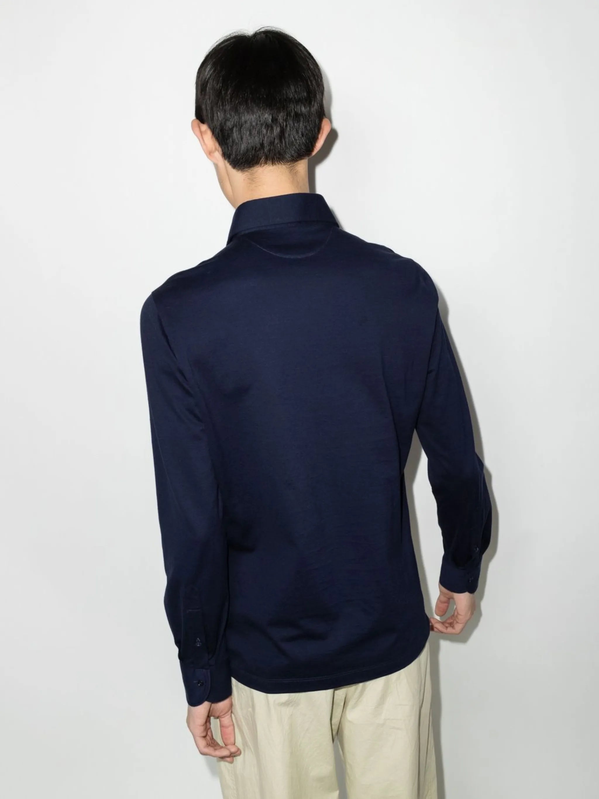 long-sleeve polo shirt