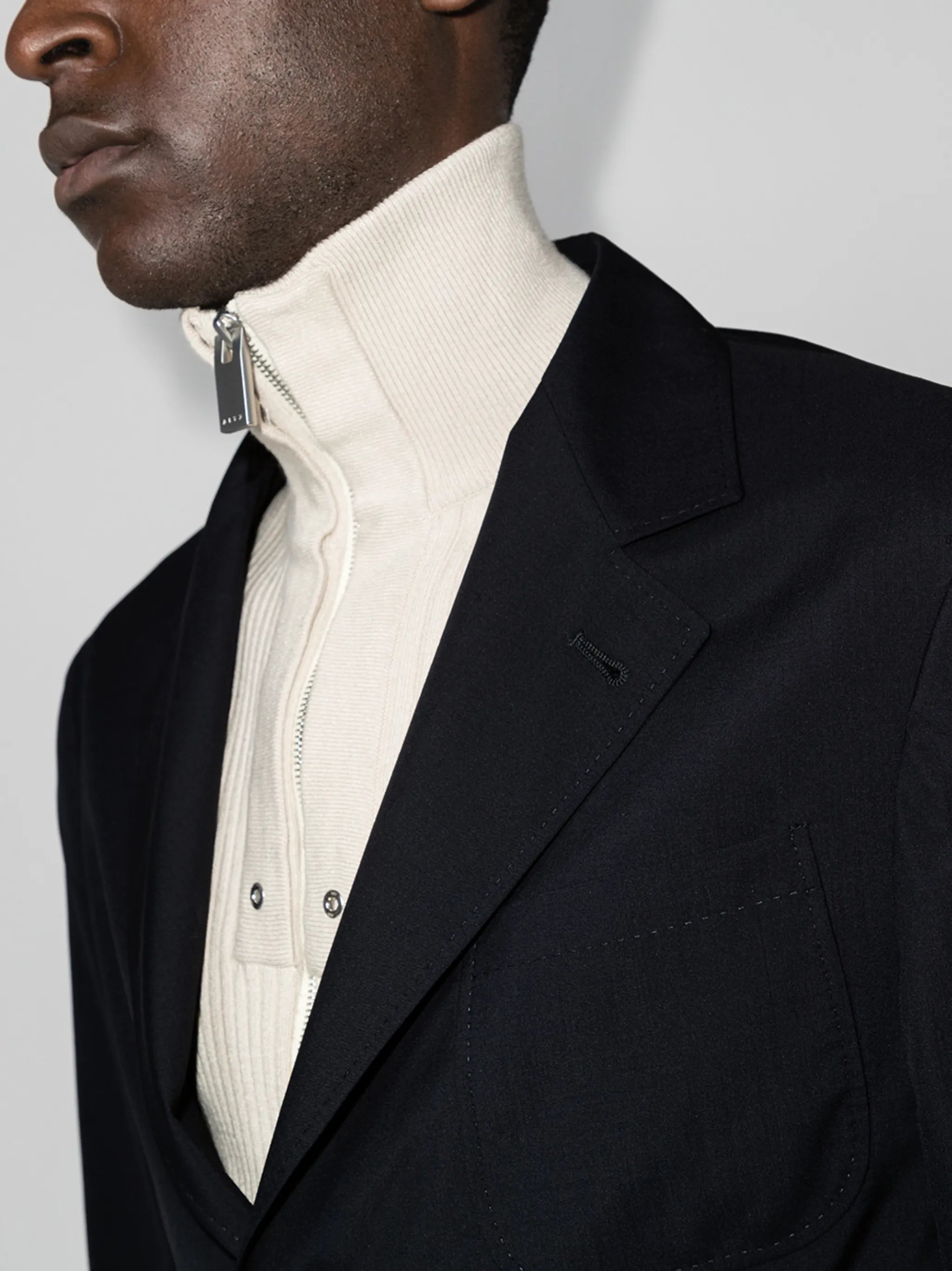 single-breasted suit jacket