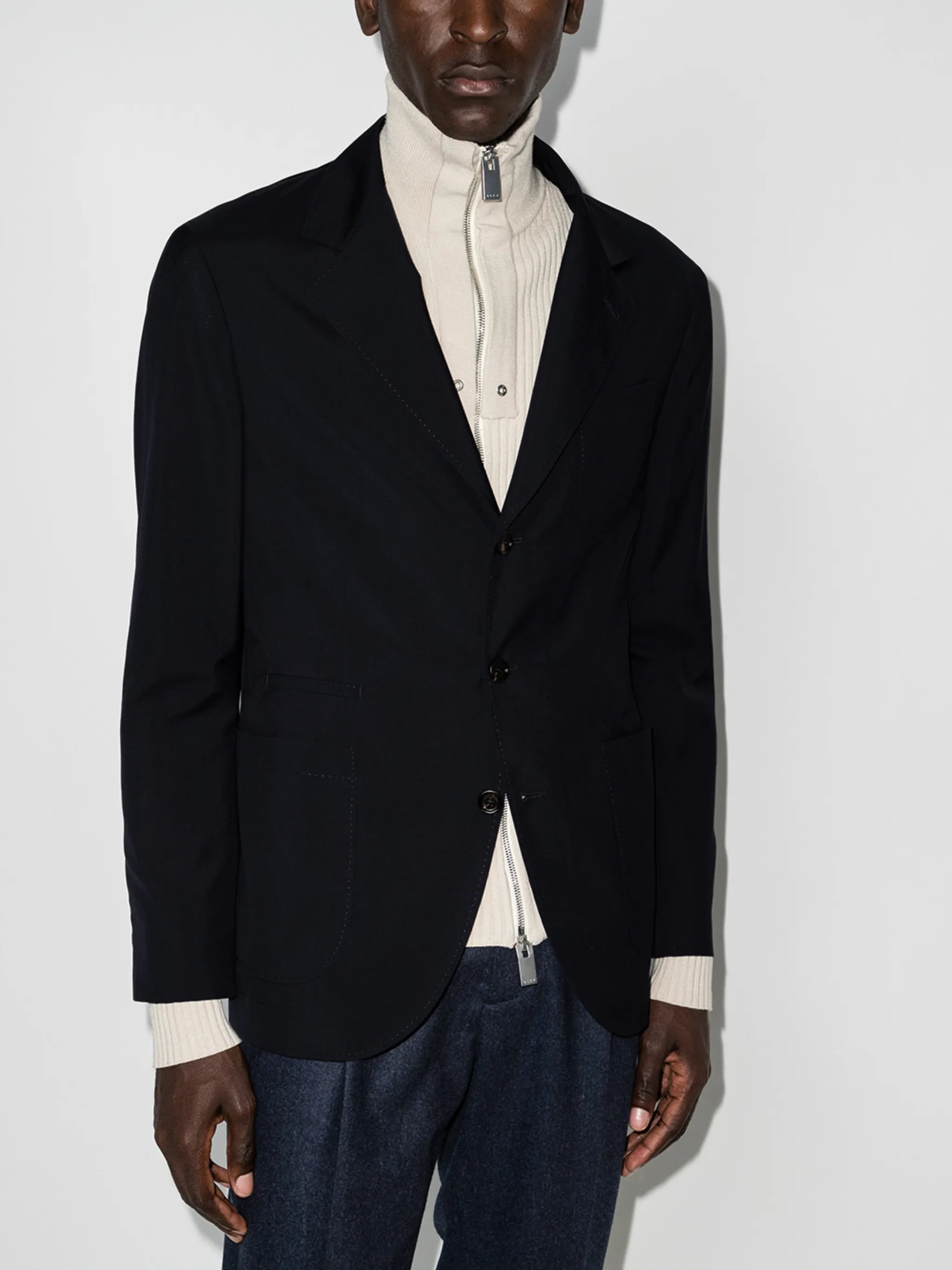 single-breasted suit jacket