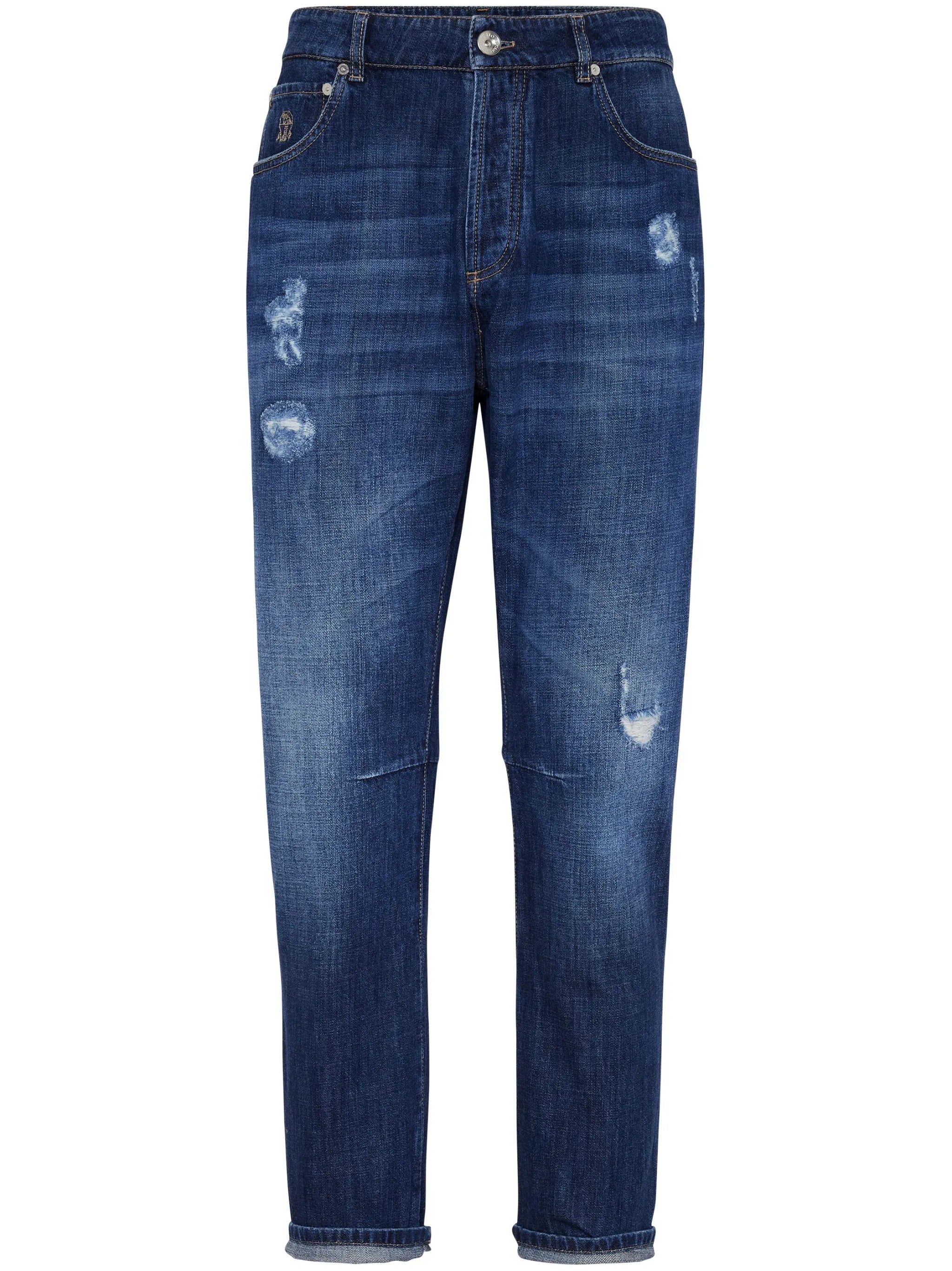 embroidered jeans