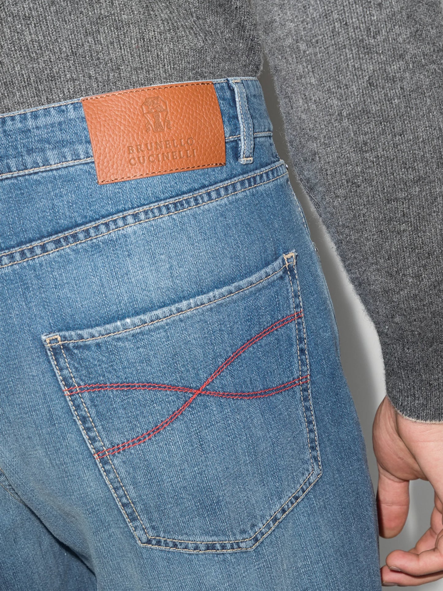 logo-patch slim-fit jeans