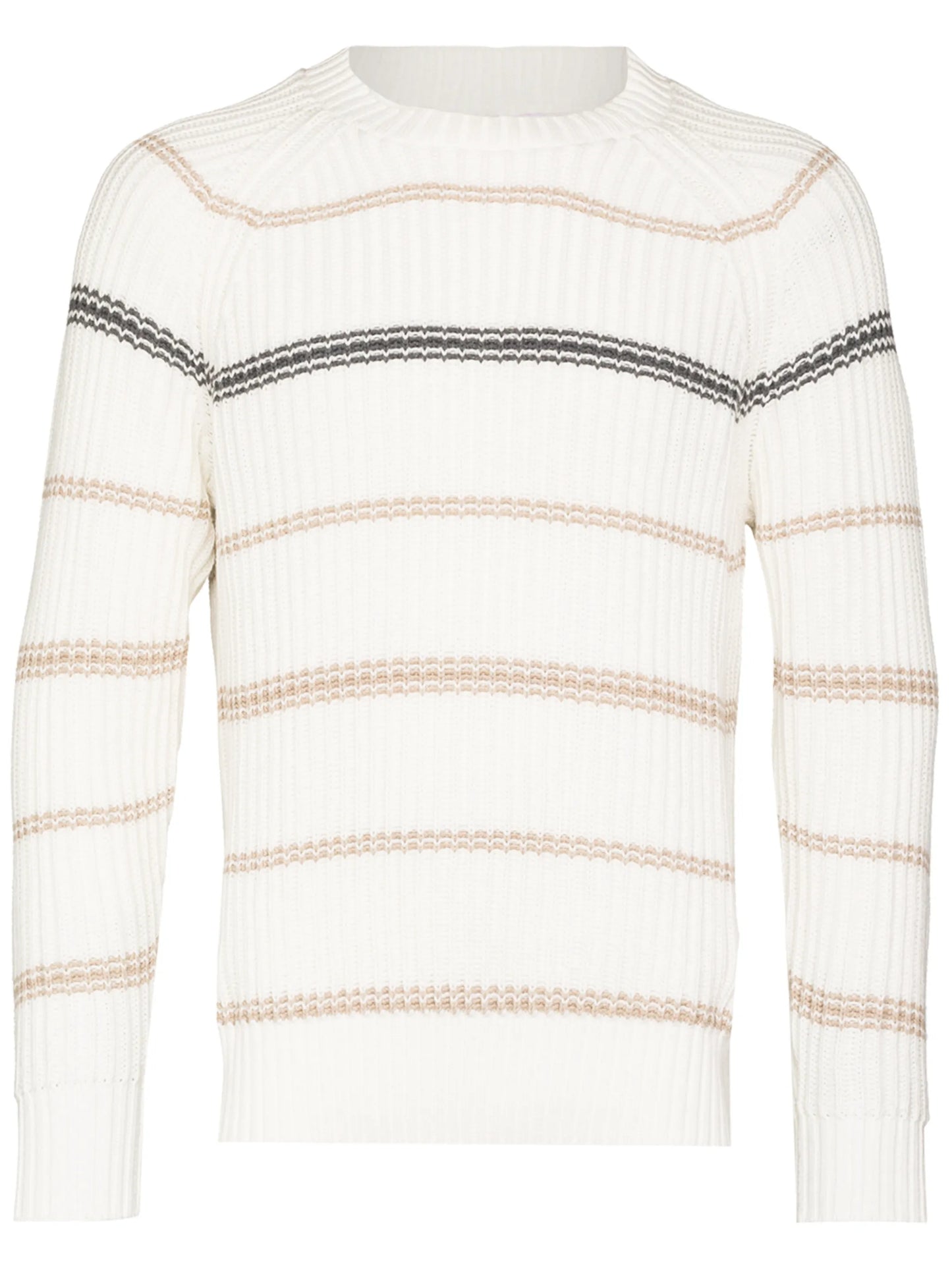 striped rib-knit jumper