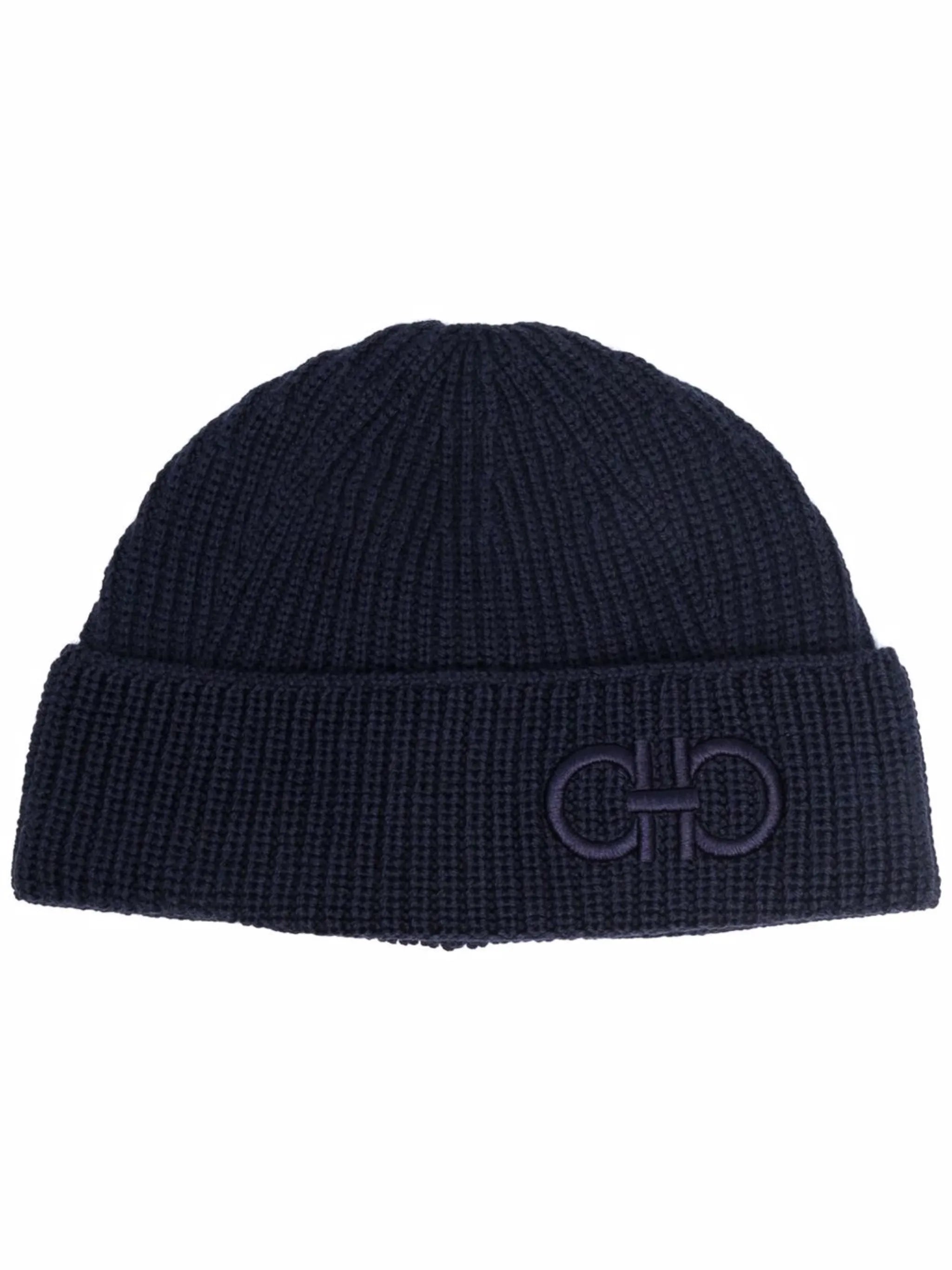 logo-embroidered beanie