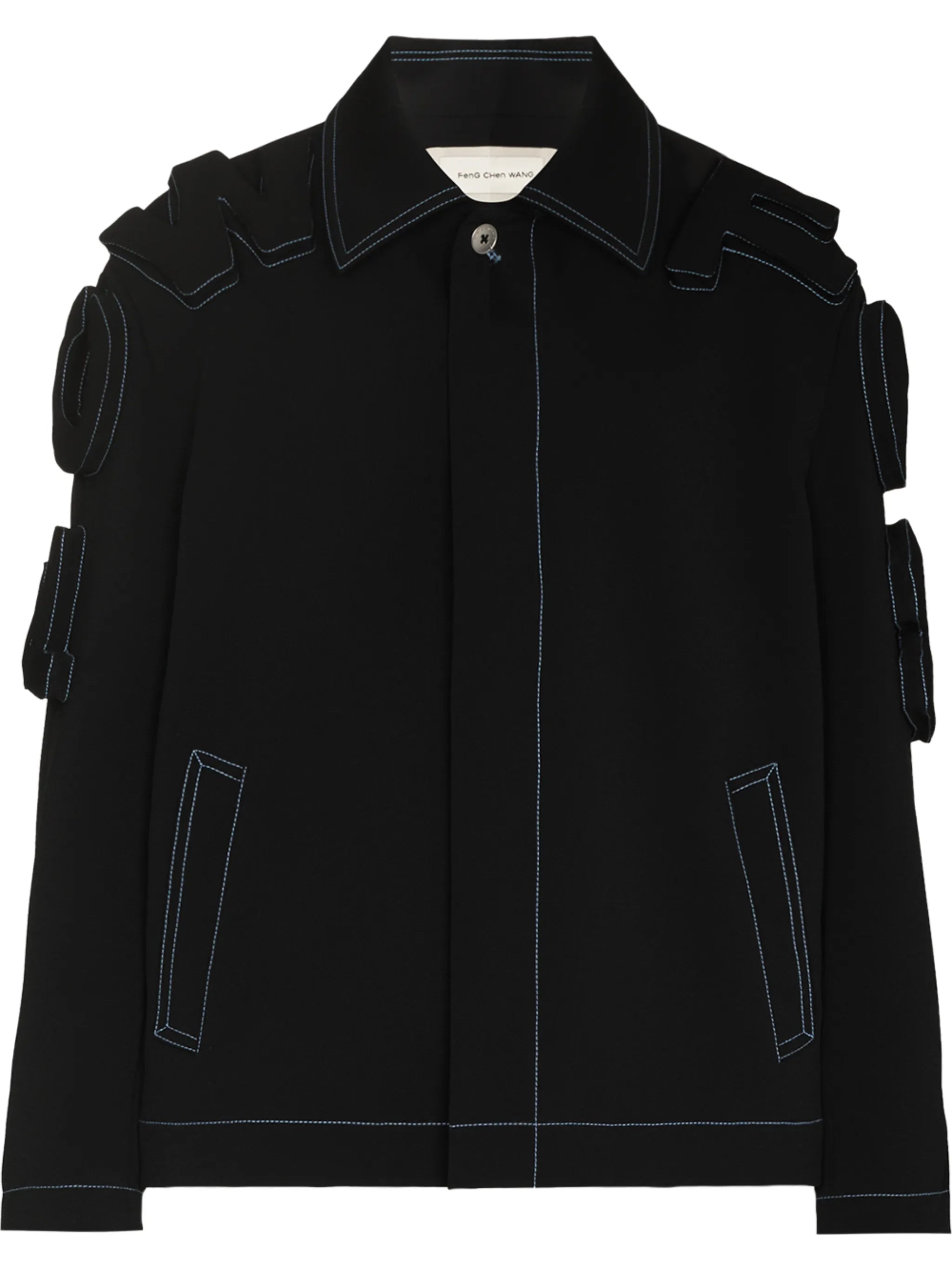 3D logo multi-pocket jacket