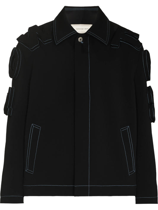 3D logo multi-pocket jacket