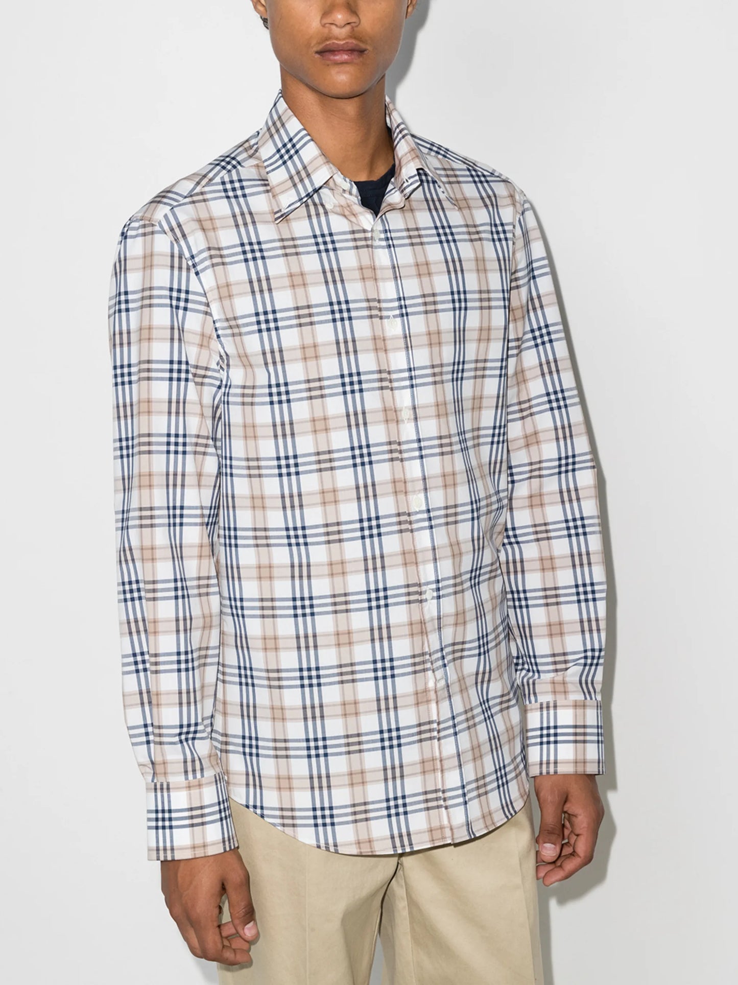 plaid cotton shirt