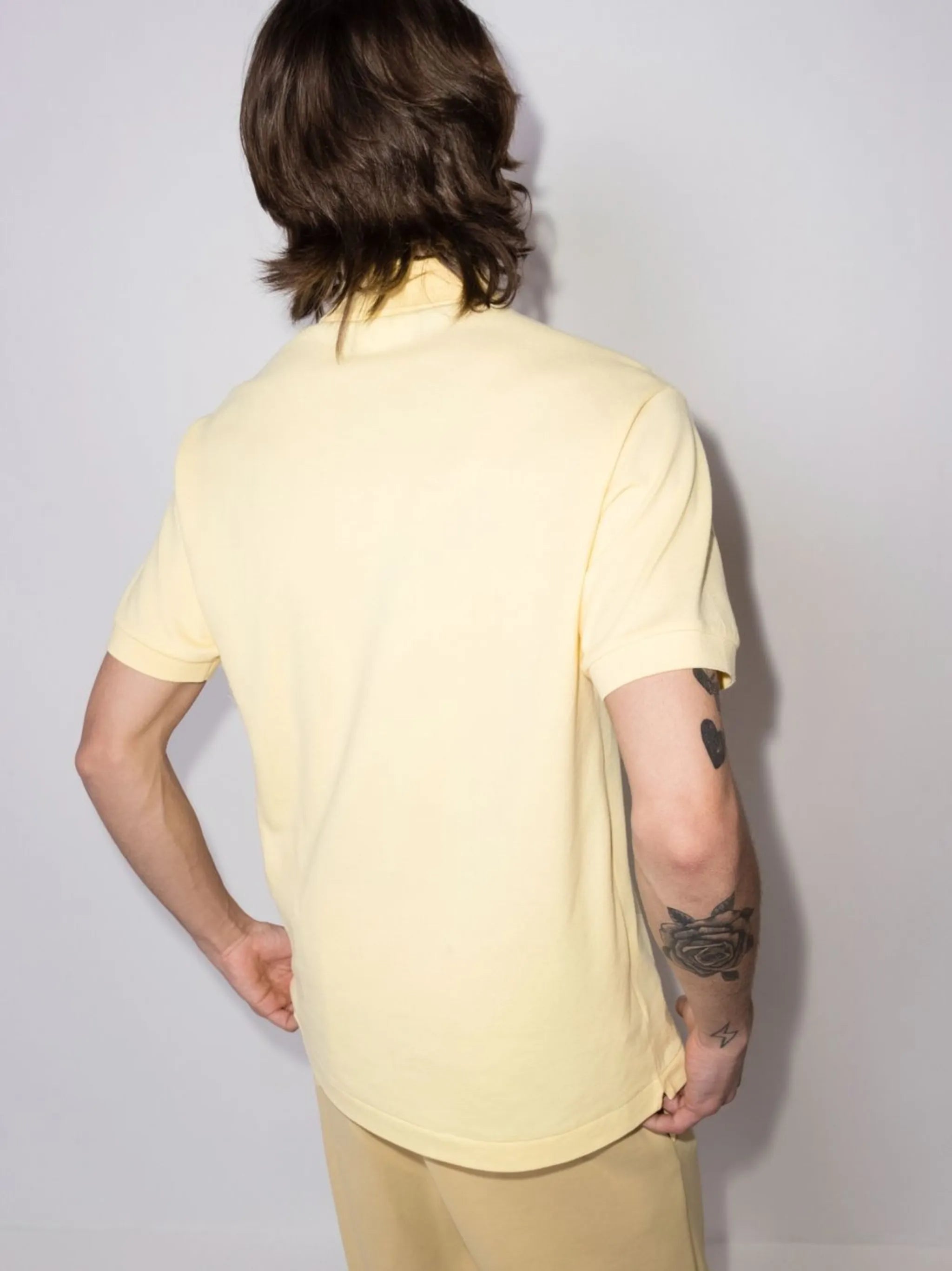 logo-patch piqué polo shirt