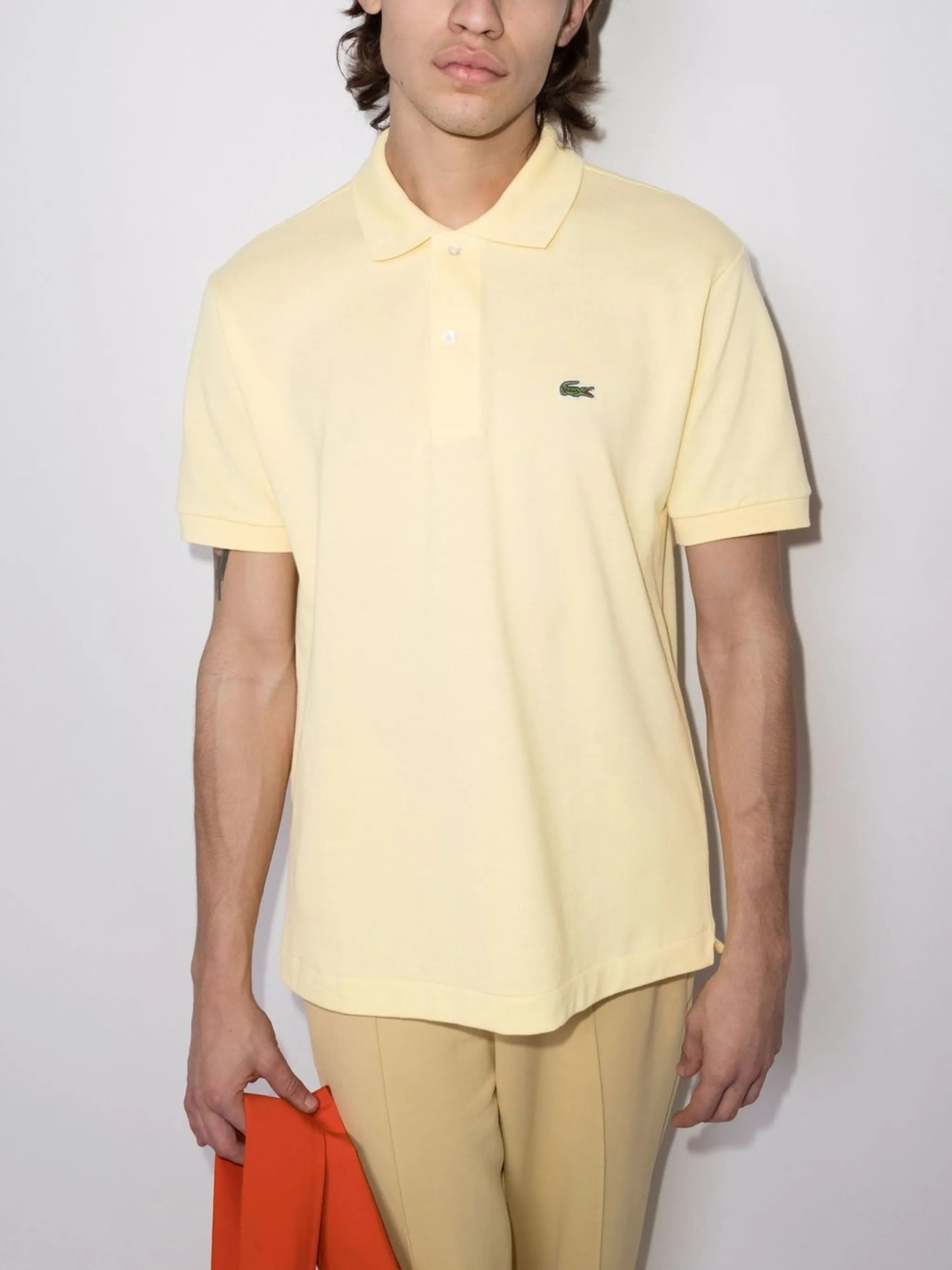 logo-patch piqué polo shirt