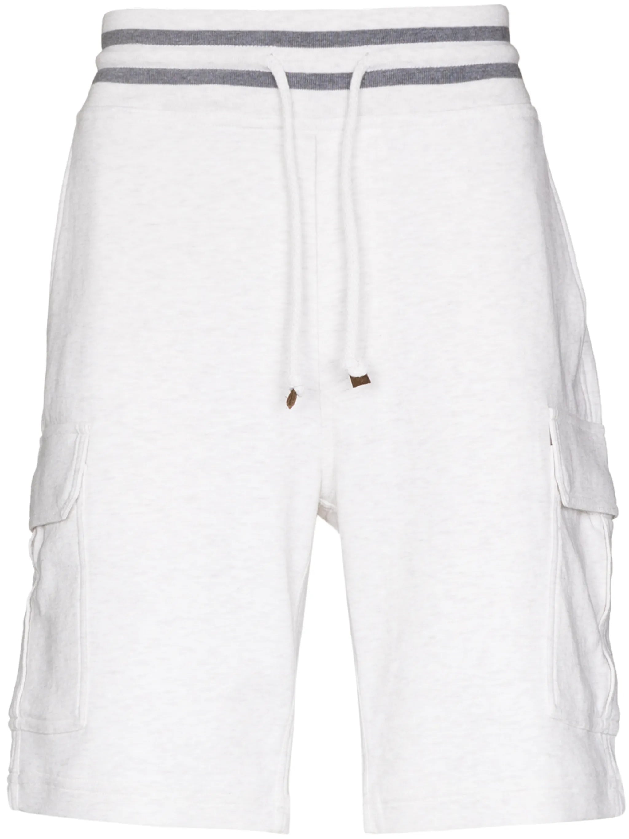 drawstring waist track shorts