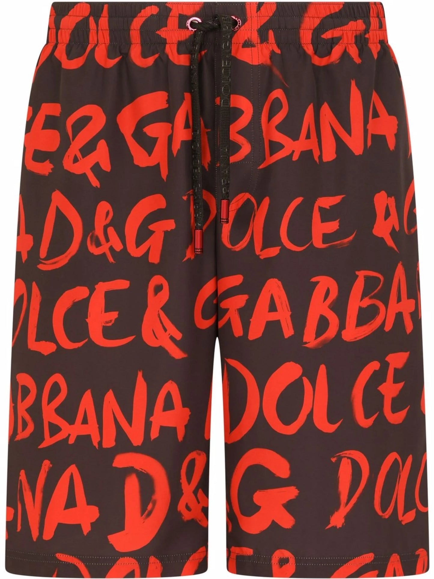 logo-print long swim shorts