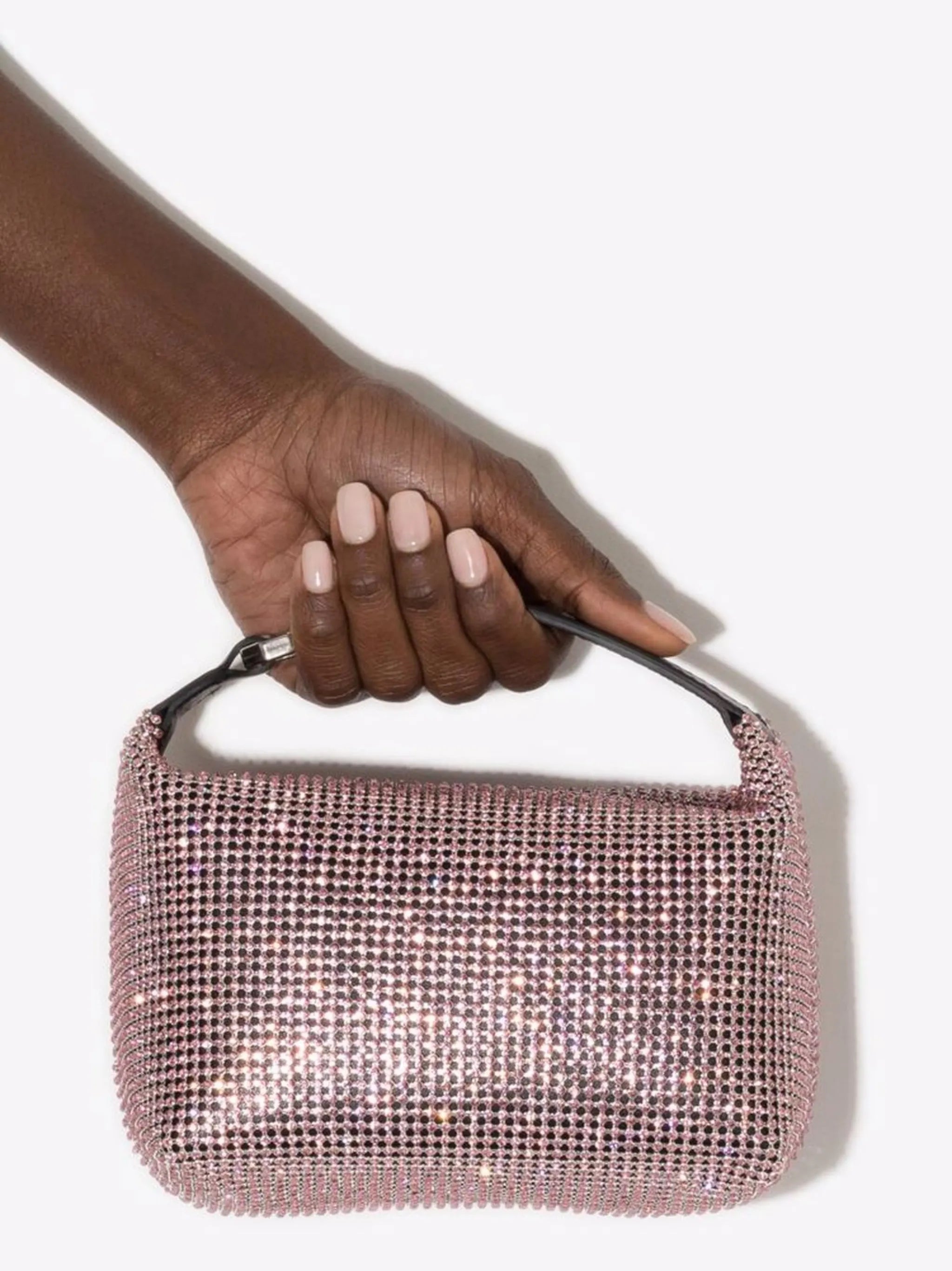 Moon crystal-embellished mini bag