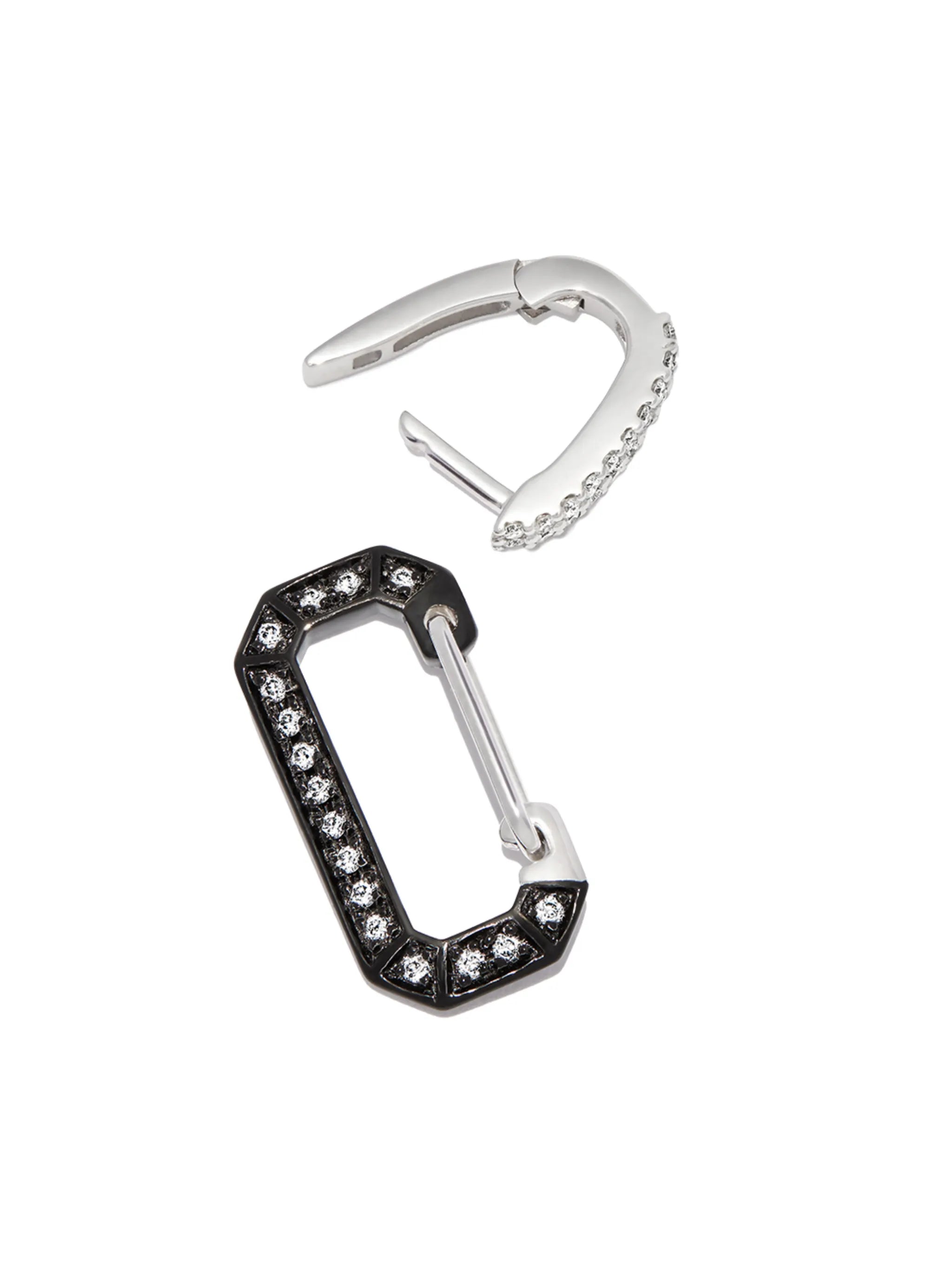 18kt black gold Chiara diamond earring
