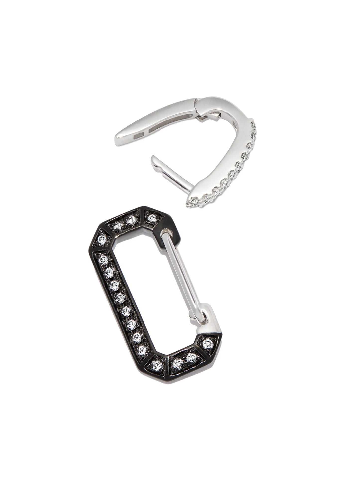 18kt black gold Chiara diamond earring
