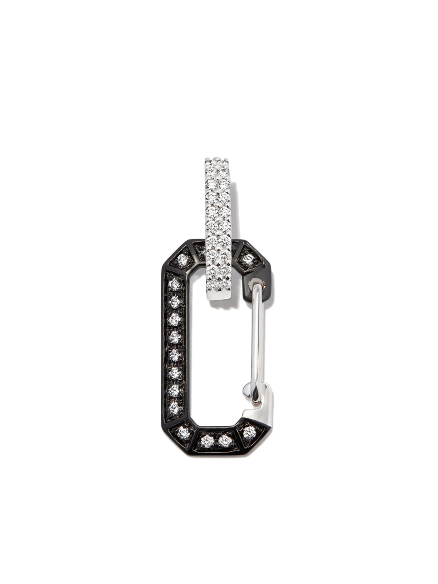 18kt black gold Chiara diamond earring