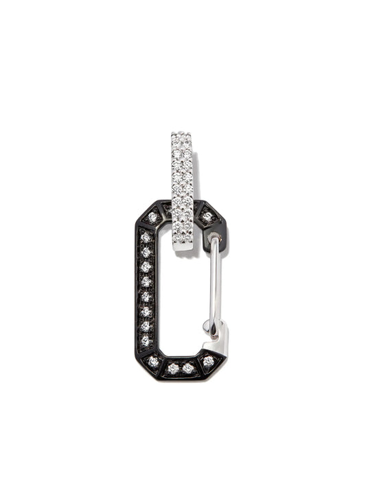 18kt black gold Chiara diamond earring