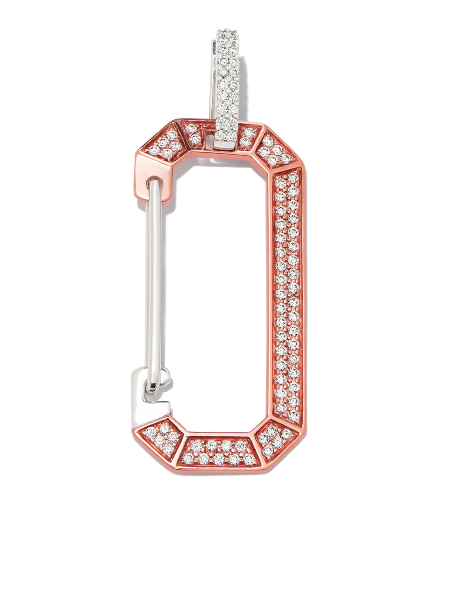 18kt gold large Chiara diamond single earring