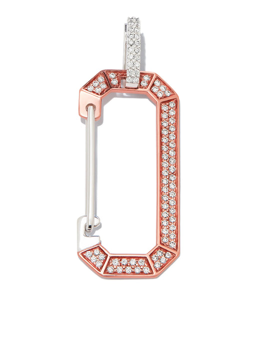 18kt gold large Chiara diamond single earring