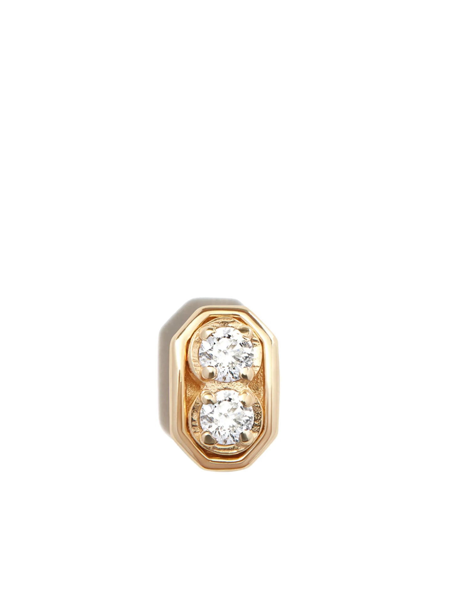 18kt yellow gold diamond stud earring