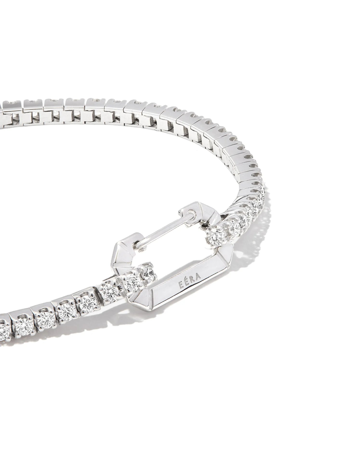 18kt white gold Paris diamond tennis bracelet