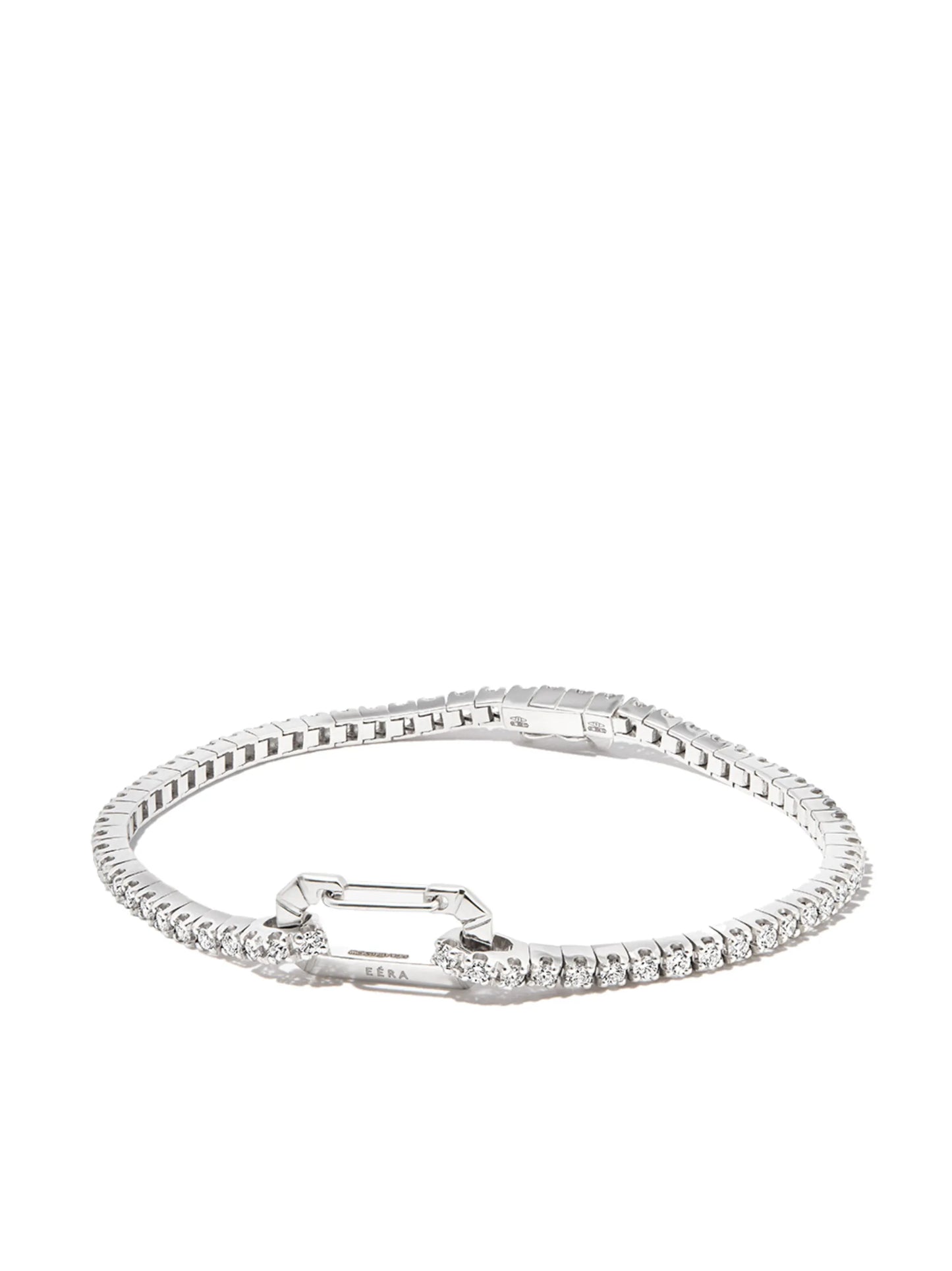 18kt white gold Paris diamond tennis bracelet
