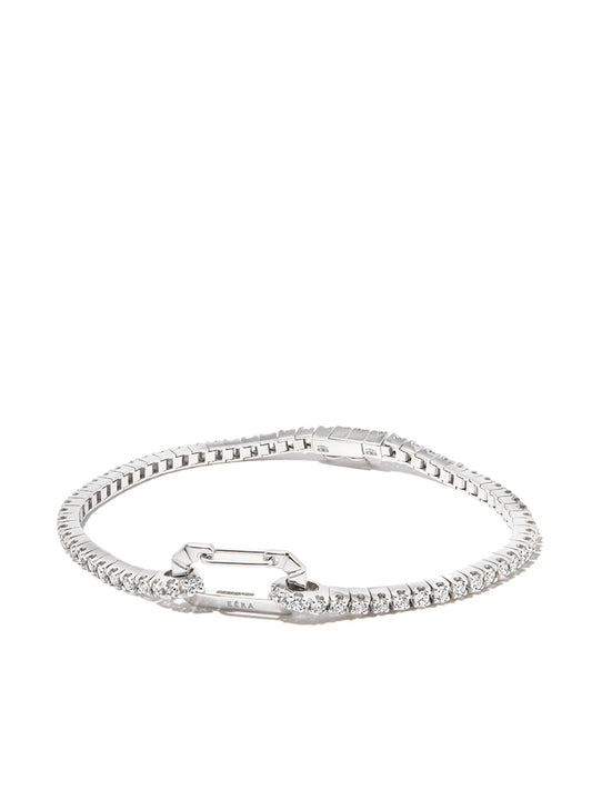 18kt white gold Paris diamond tennis bracelet