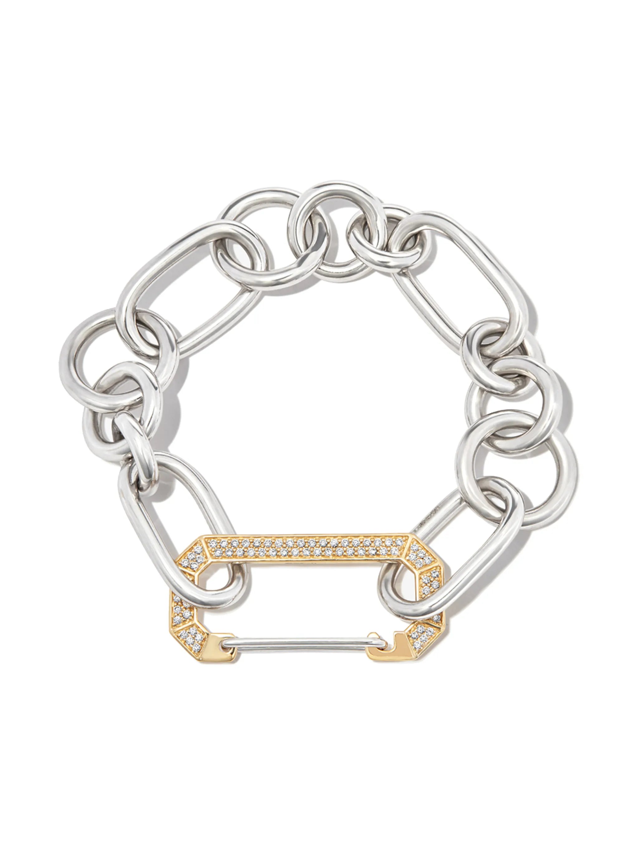 18kt yellow and white gold Lucy diamond bracelet