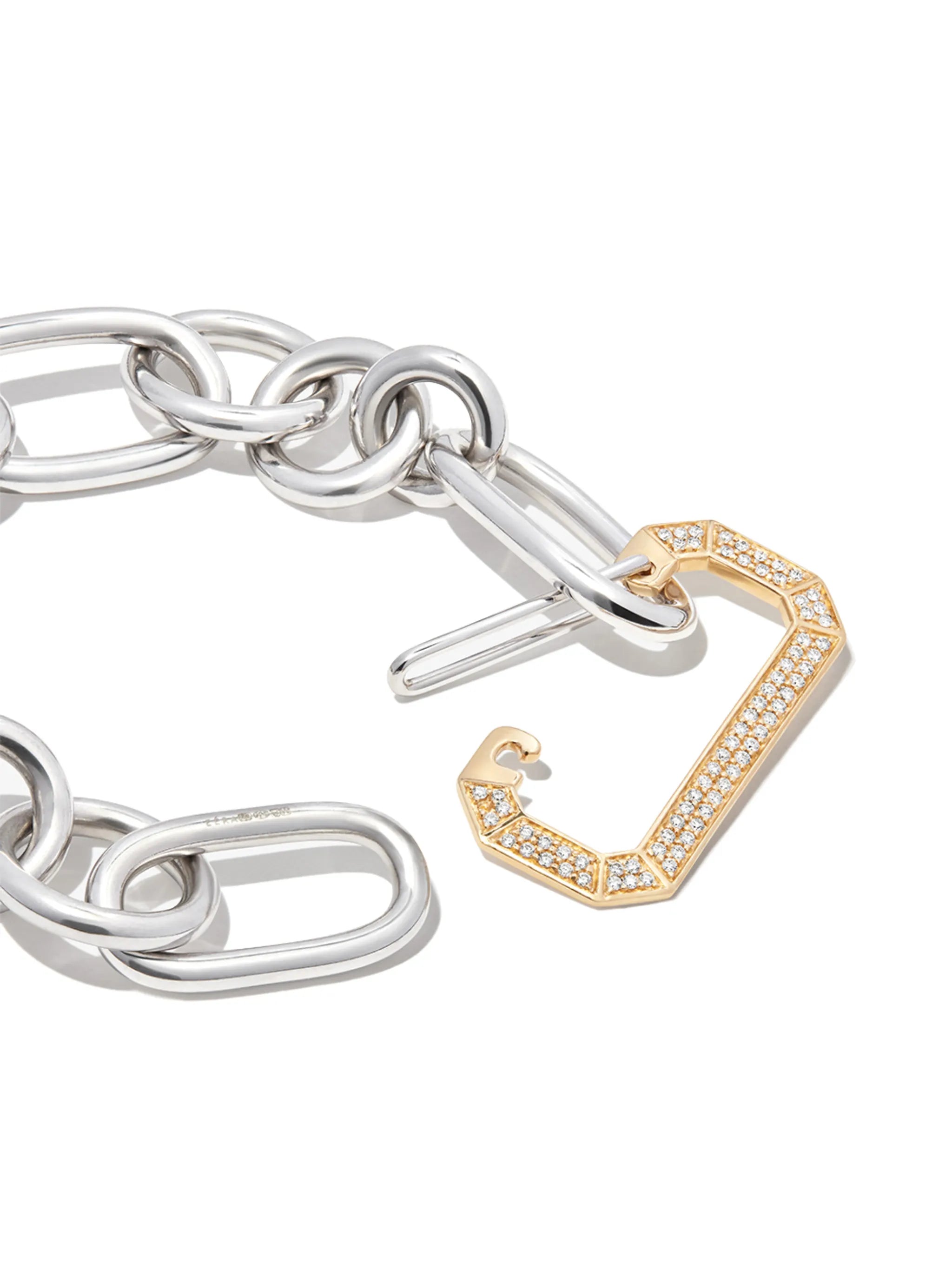 18kt yellow and white gold Lucy diamond bracelet