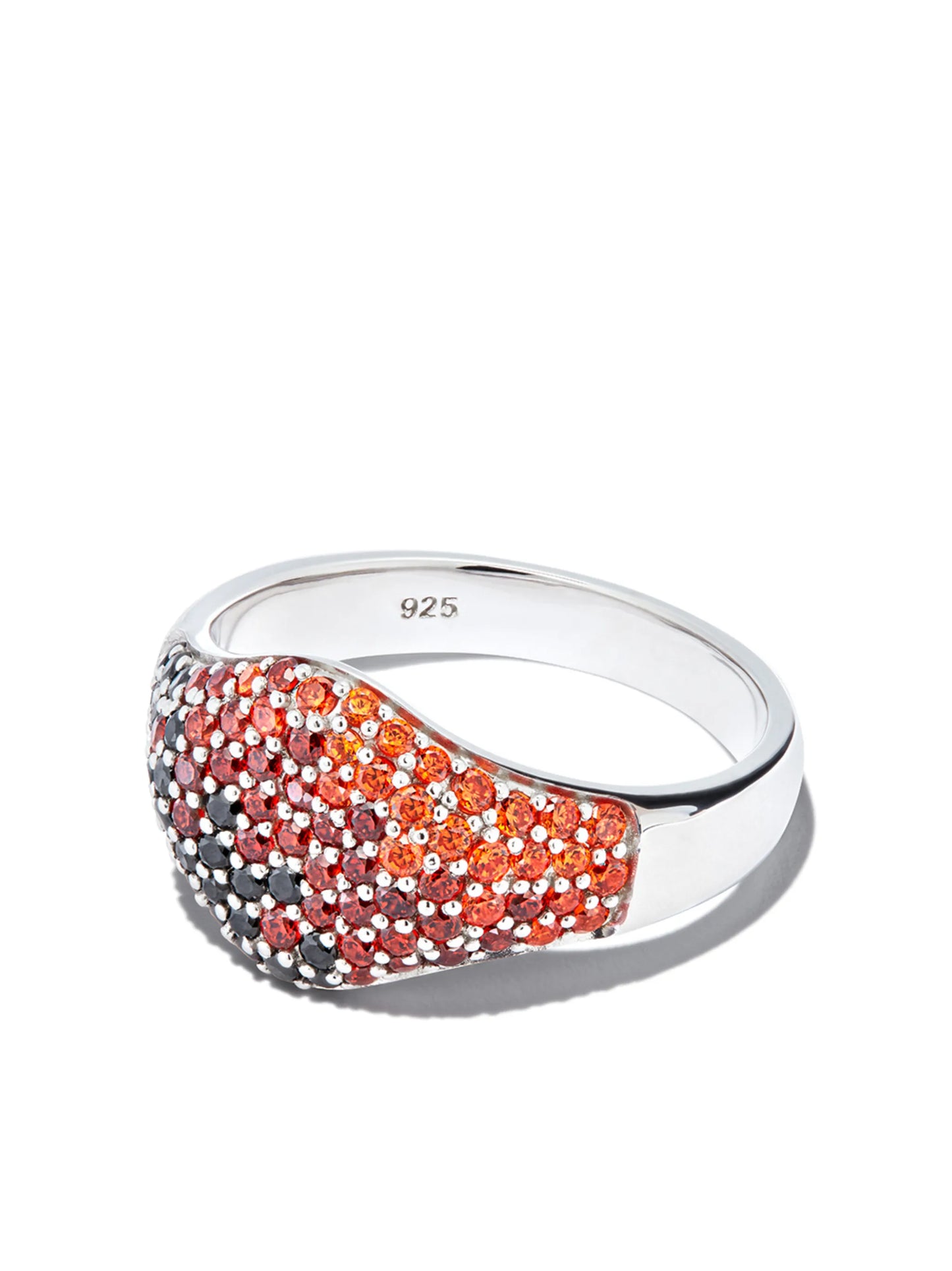 exclusive gradient crystal-embellished ring