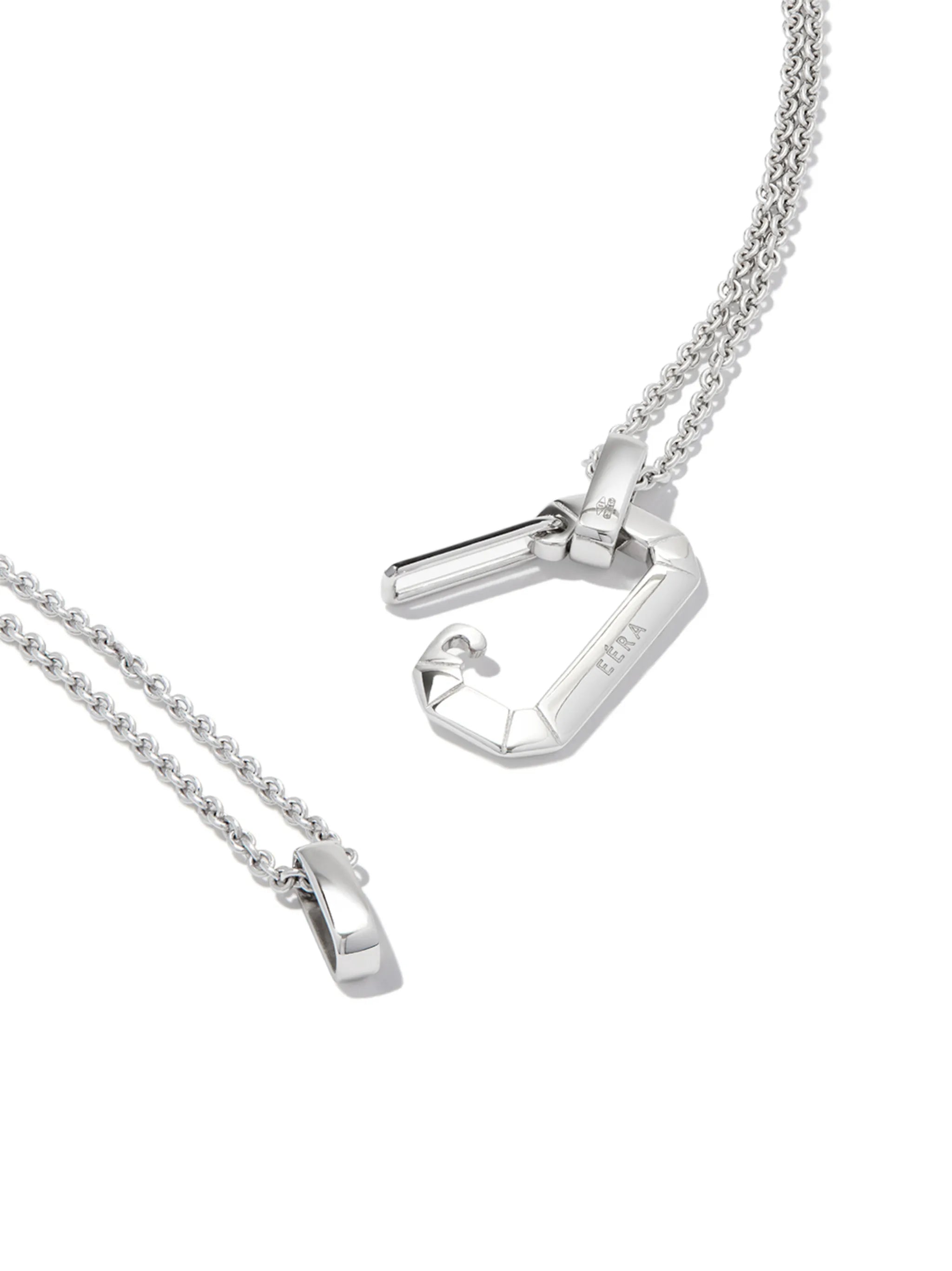 18kt white gold Lucy chain necklace