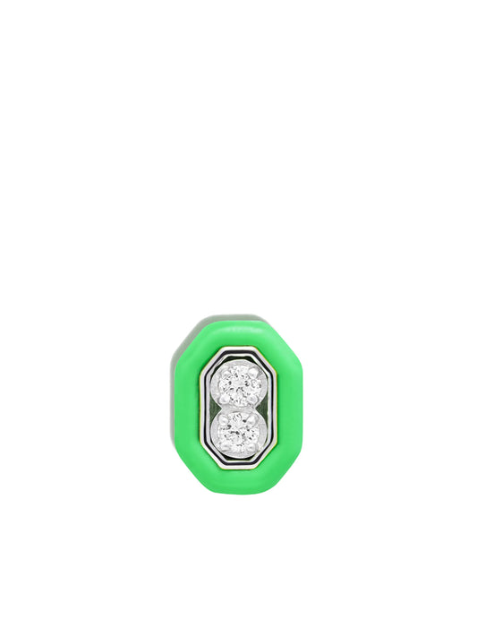 18kt white gold Roma diamond stud earring