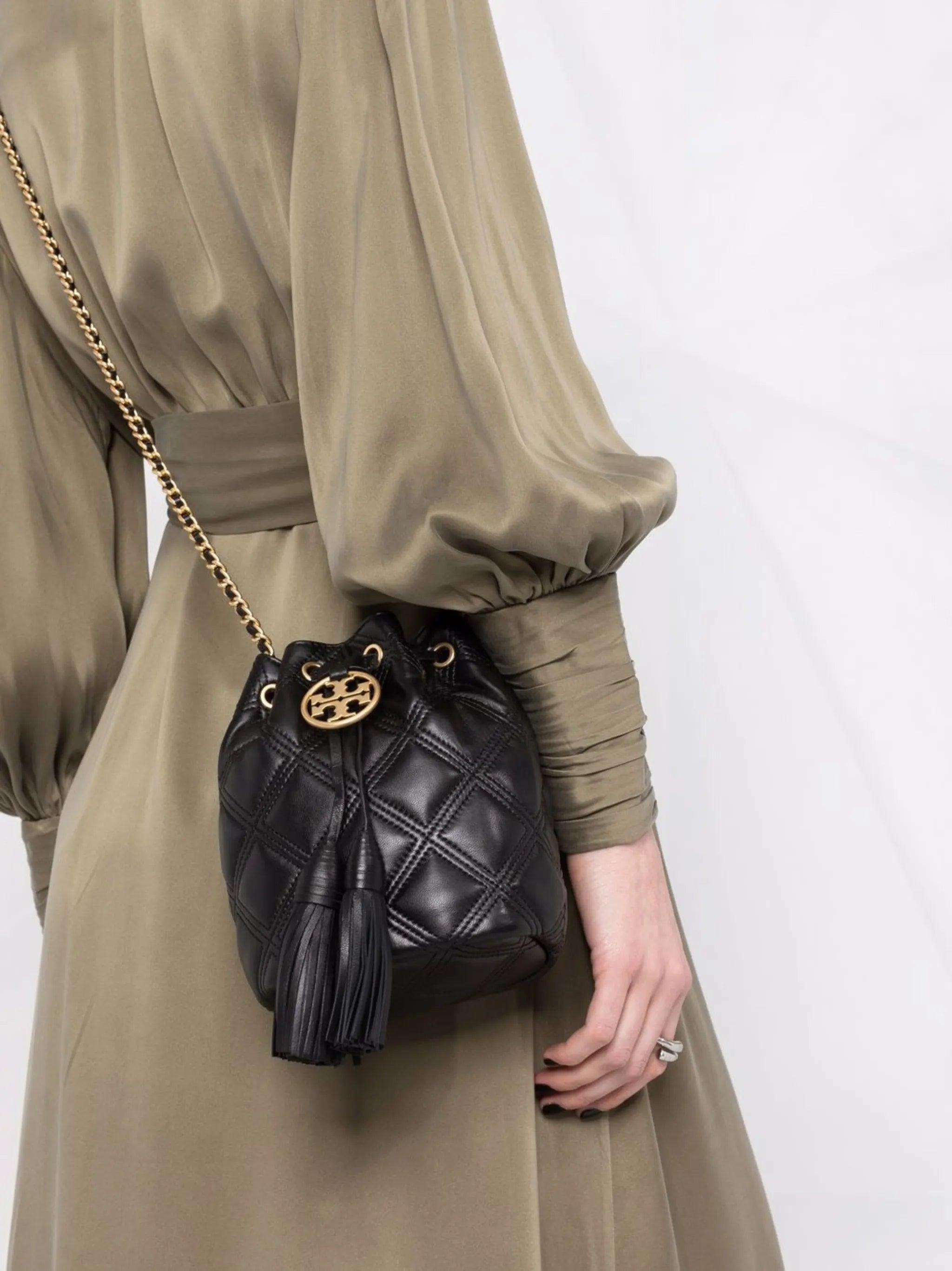 Fleming quilted bucket bag