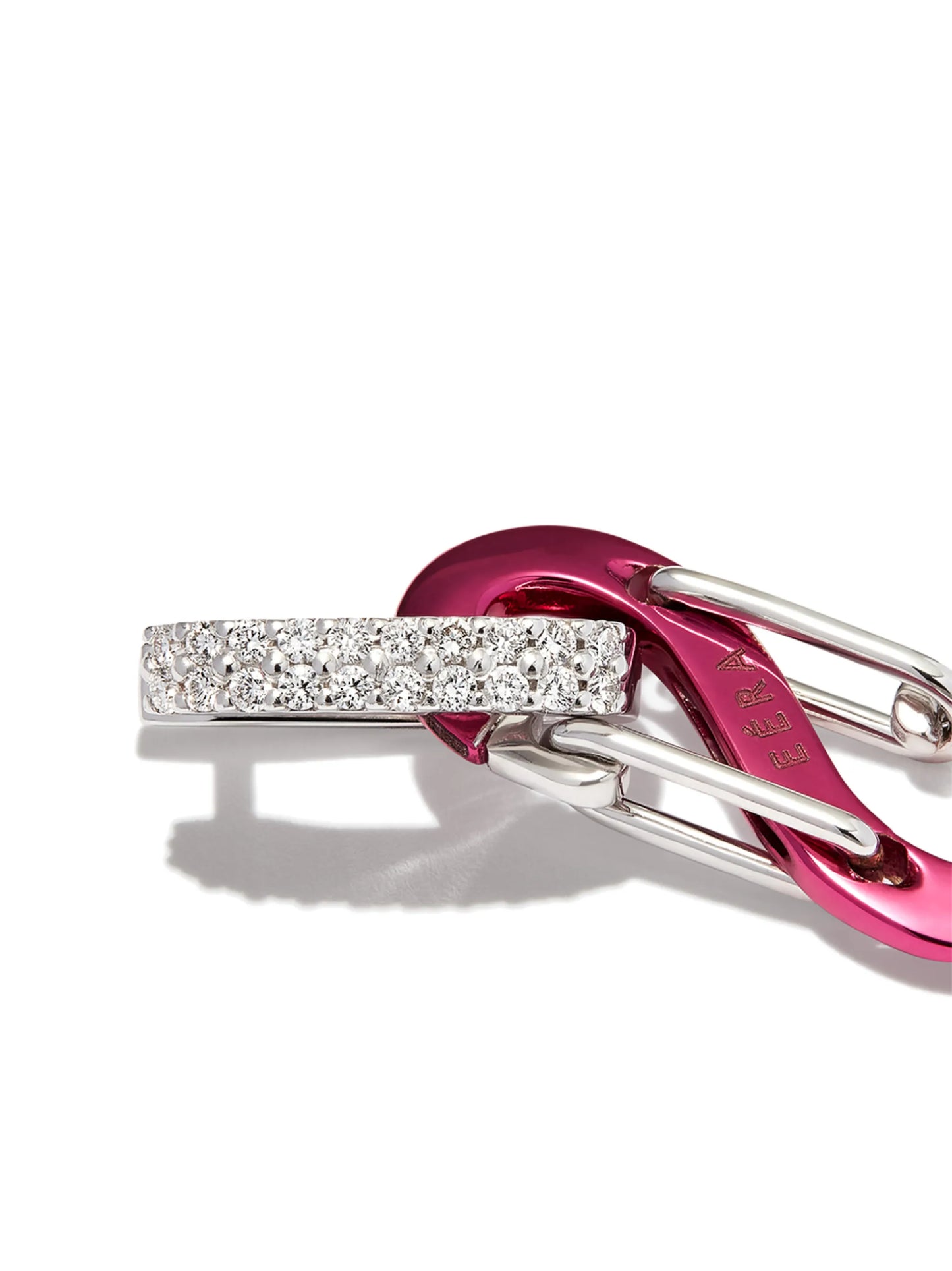 18kt white gold Romy diamond earring