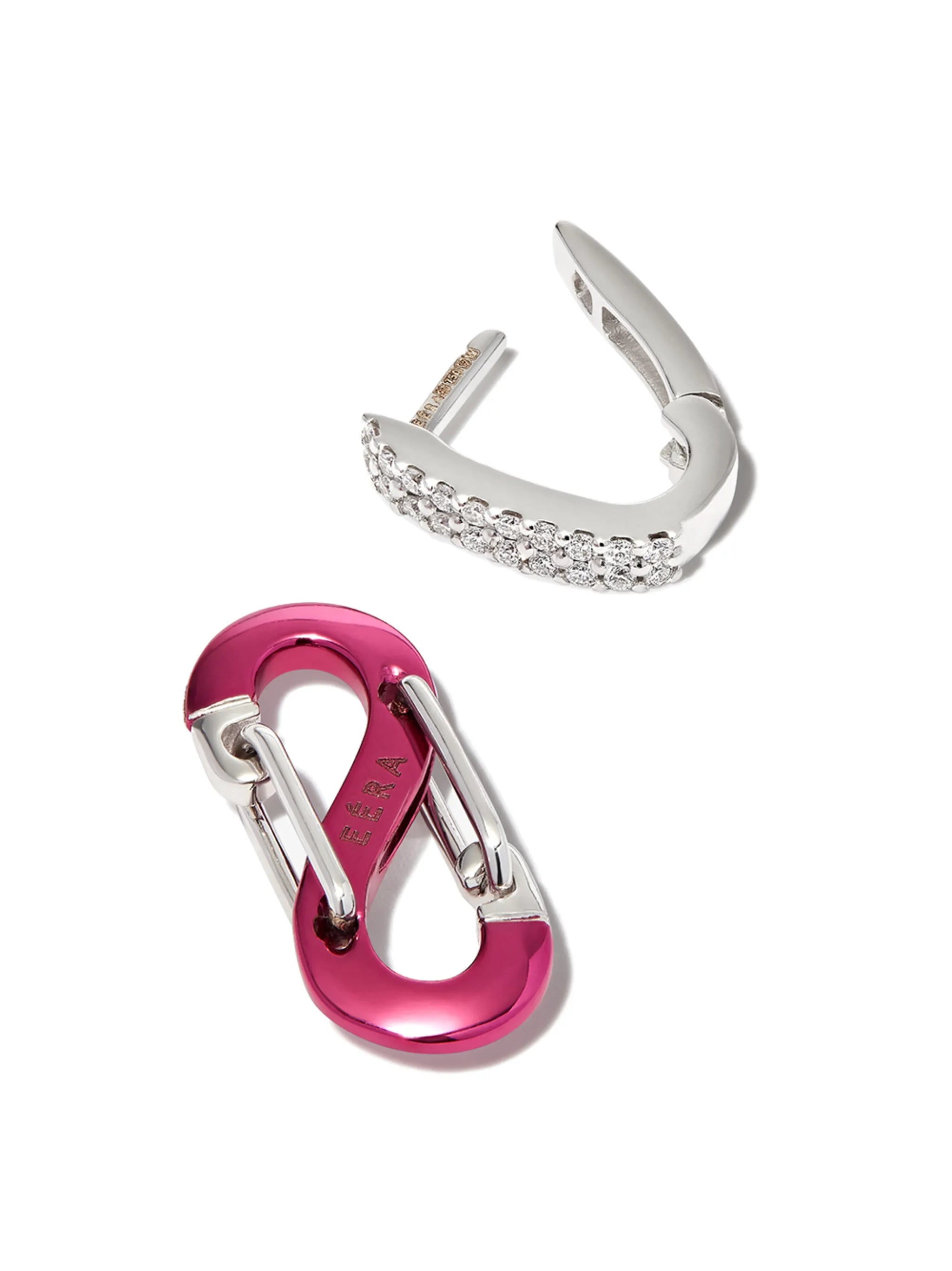 18kt white gold Romy diamond earring