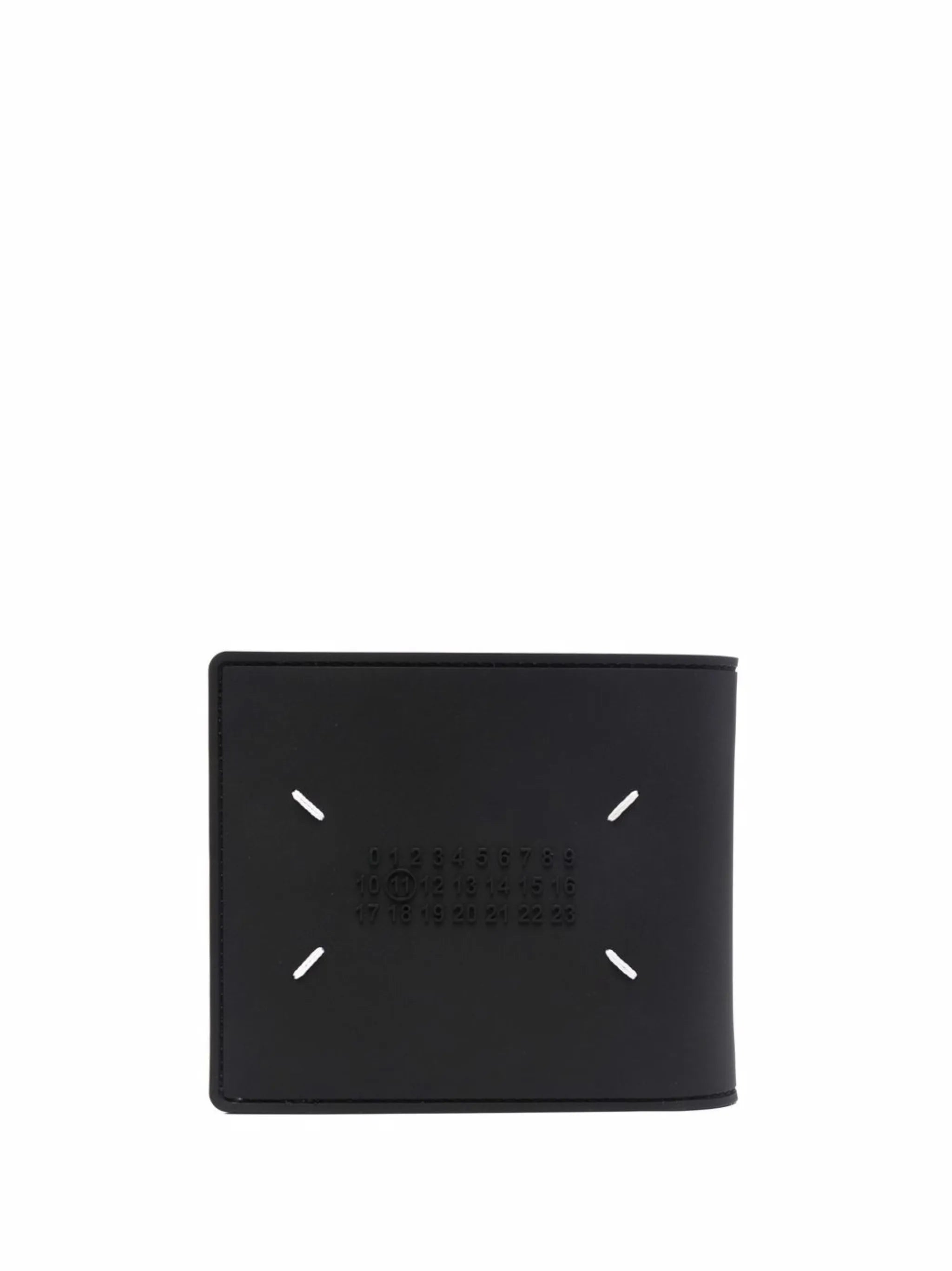 logo-embossed bi-fold wallet