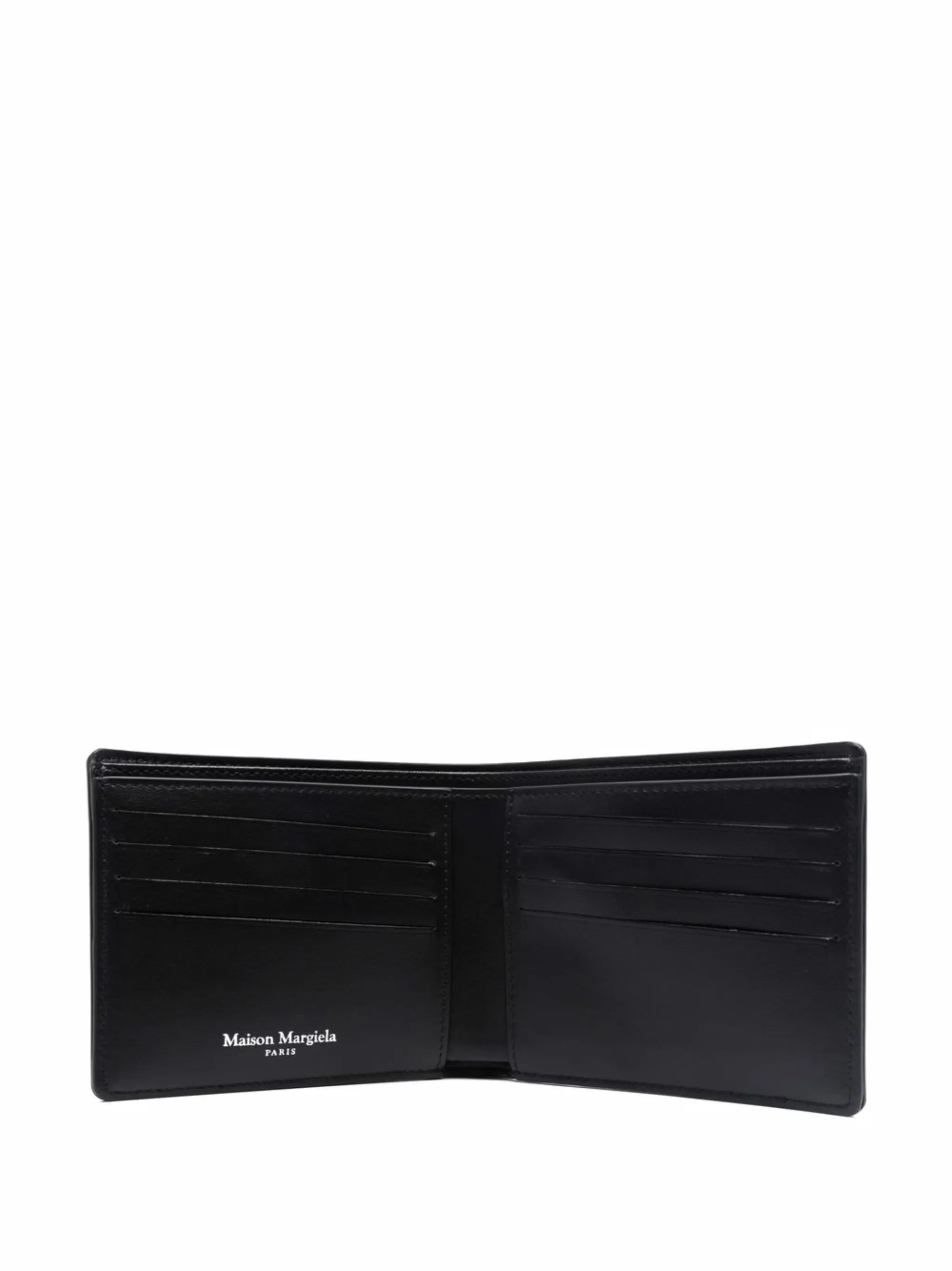 logo-embossed bi-fold wallet