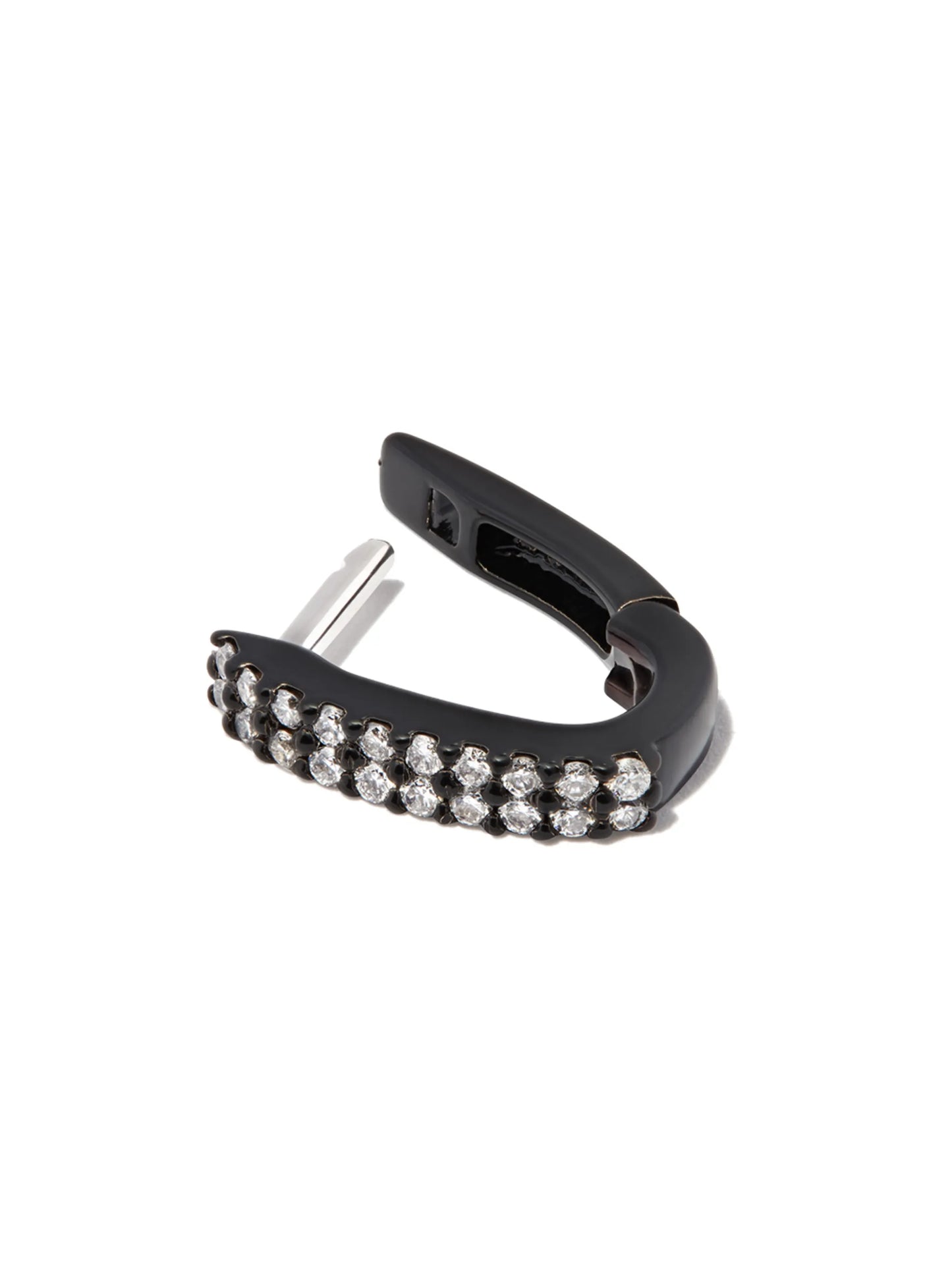 18kt black gold Basice diamond earring