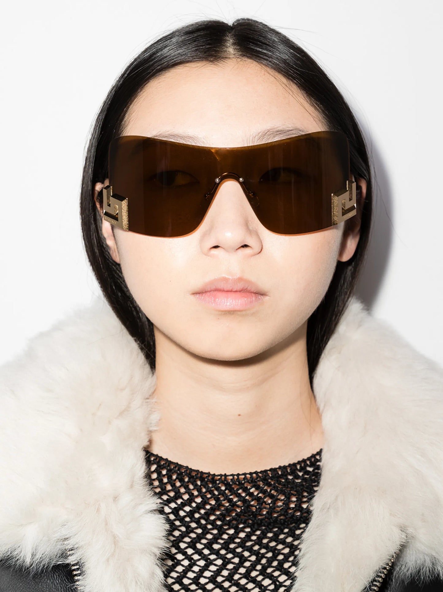 Greca detail oversized sunglasses