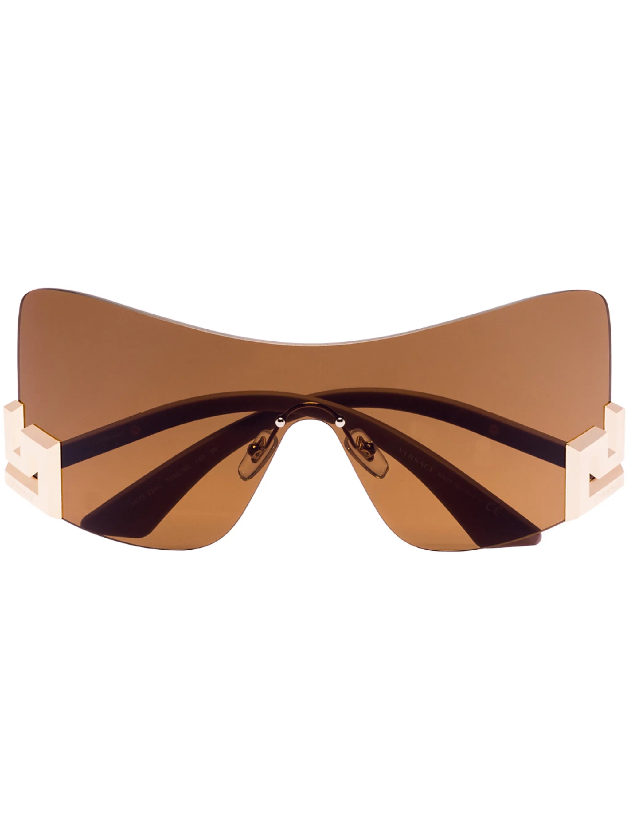 Greca detail oversized sunglasses
