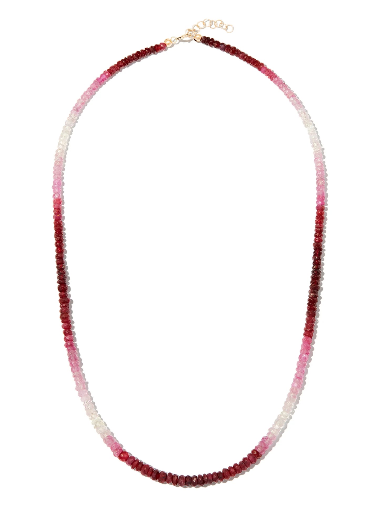 14kt yellow gold Rocky ruby necklace