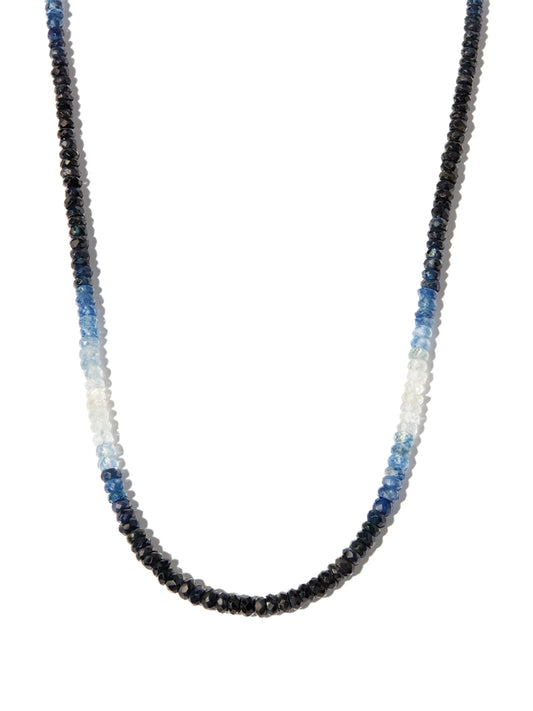 14kt yellow gold Rocky gradient sapphire necklace