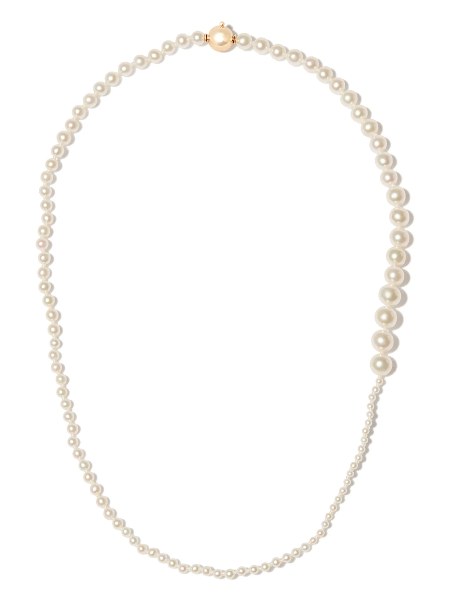 14kt yellow gold pearl necklace