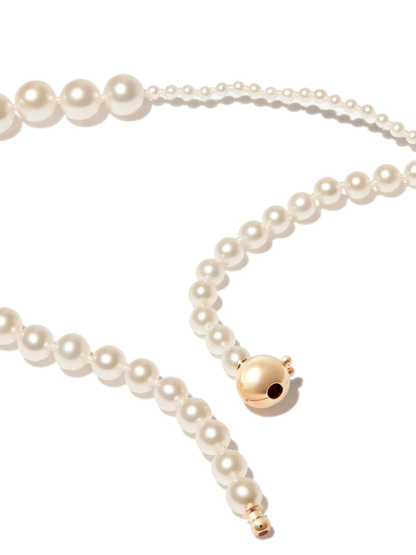 14kt yellow gold pearl necklace