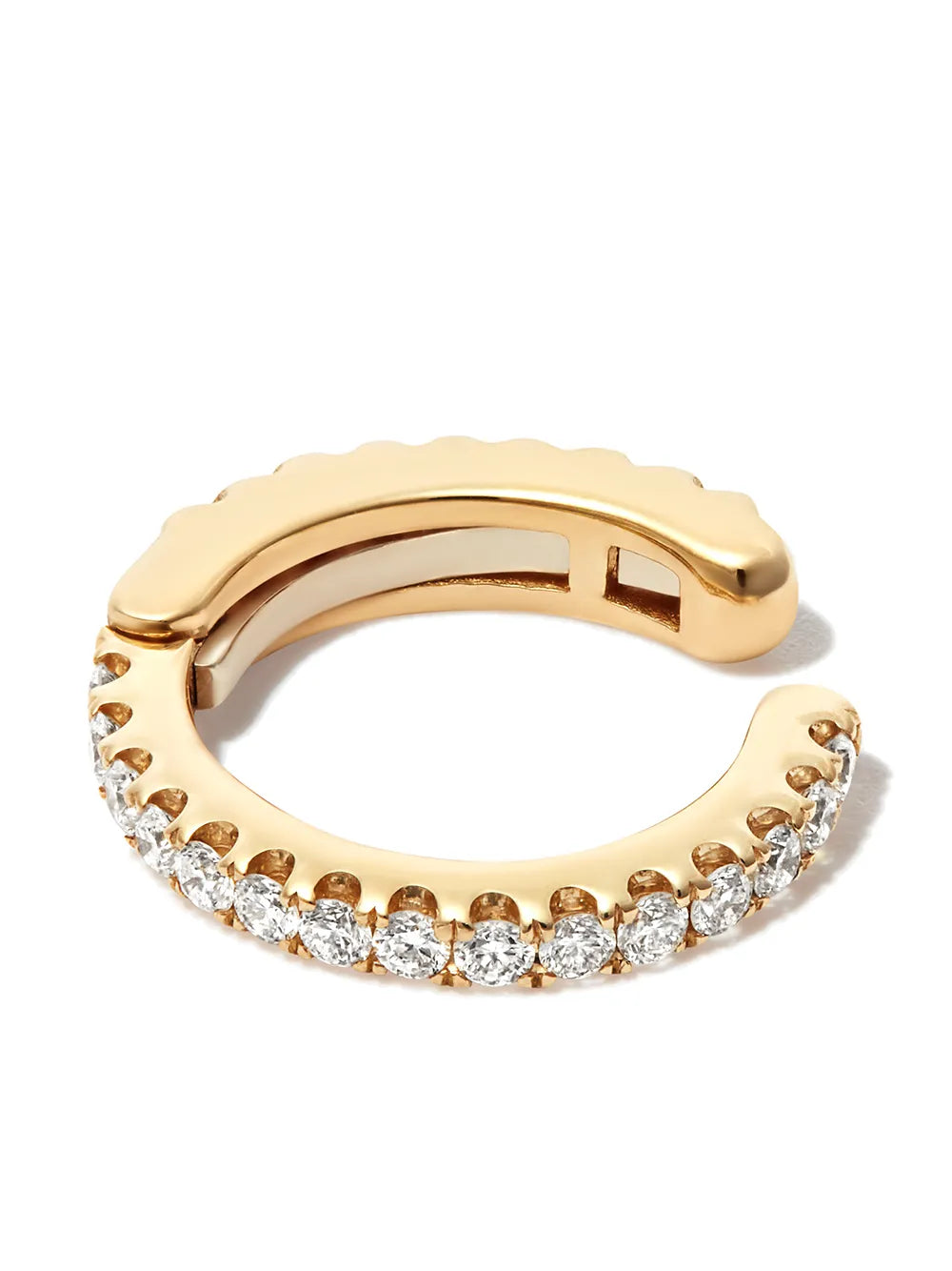 18kt yellow gold diamond ear cuff