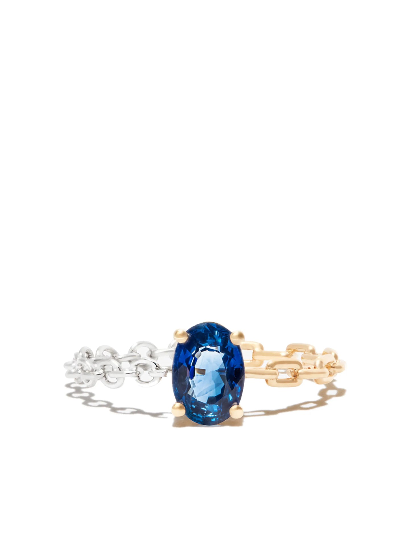 9kt gold solitaire sapphire ring