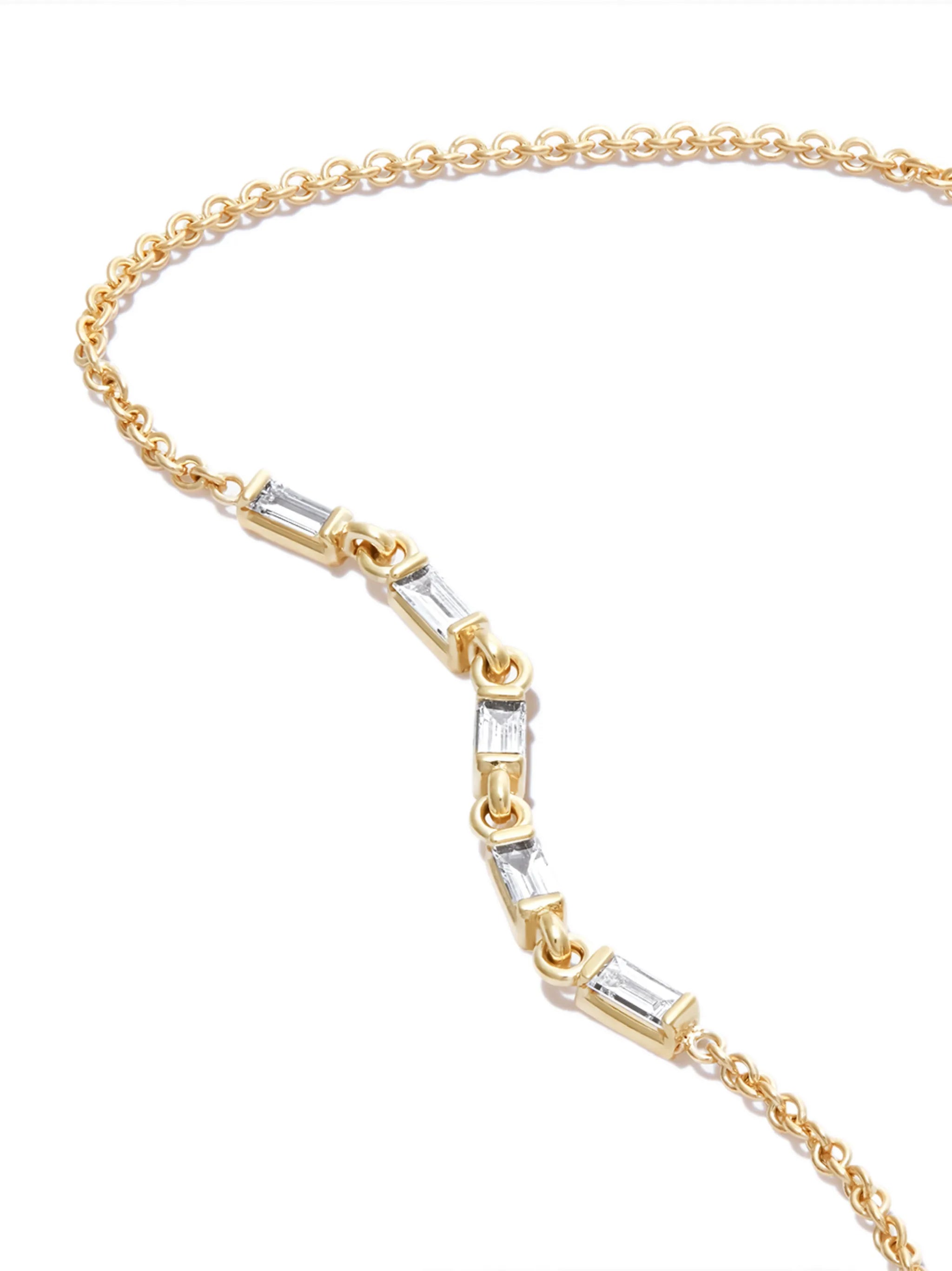 14kt yellow gold diamond bracelet