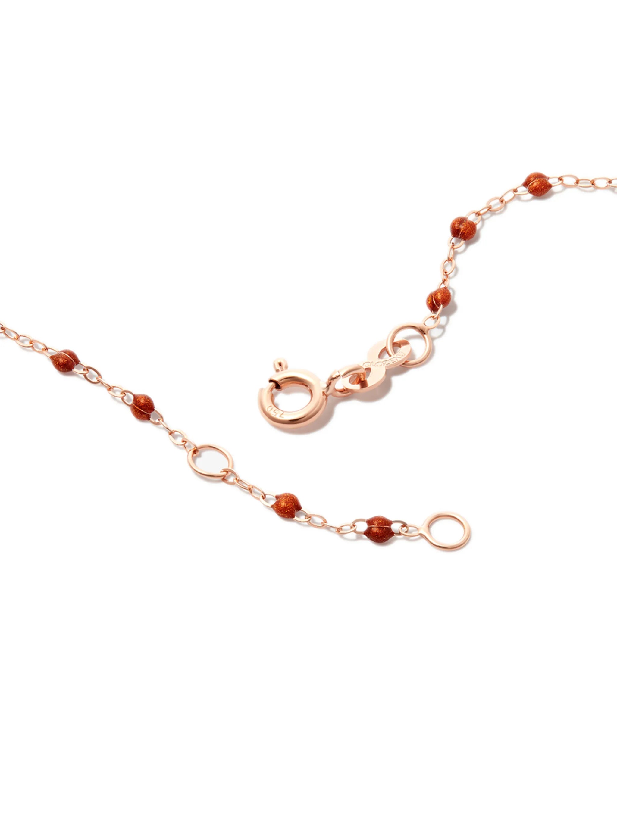 18kt rose gold Classic Gigi beaded necklace