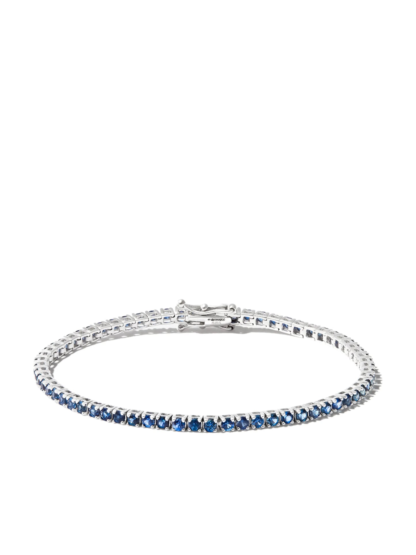 14kt white gold sapphire tennis bracelet